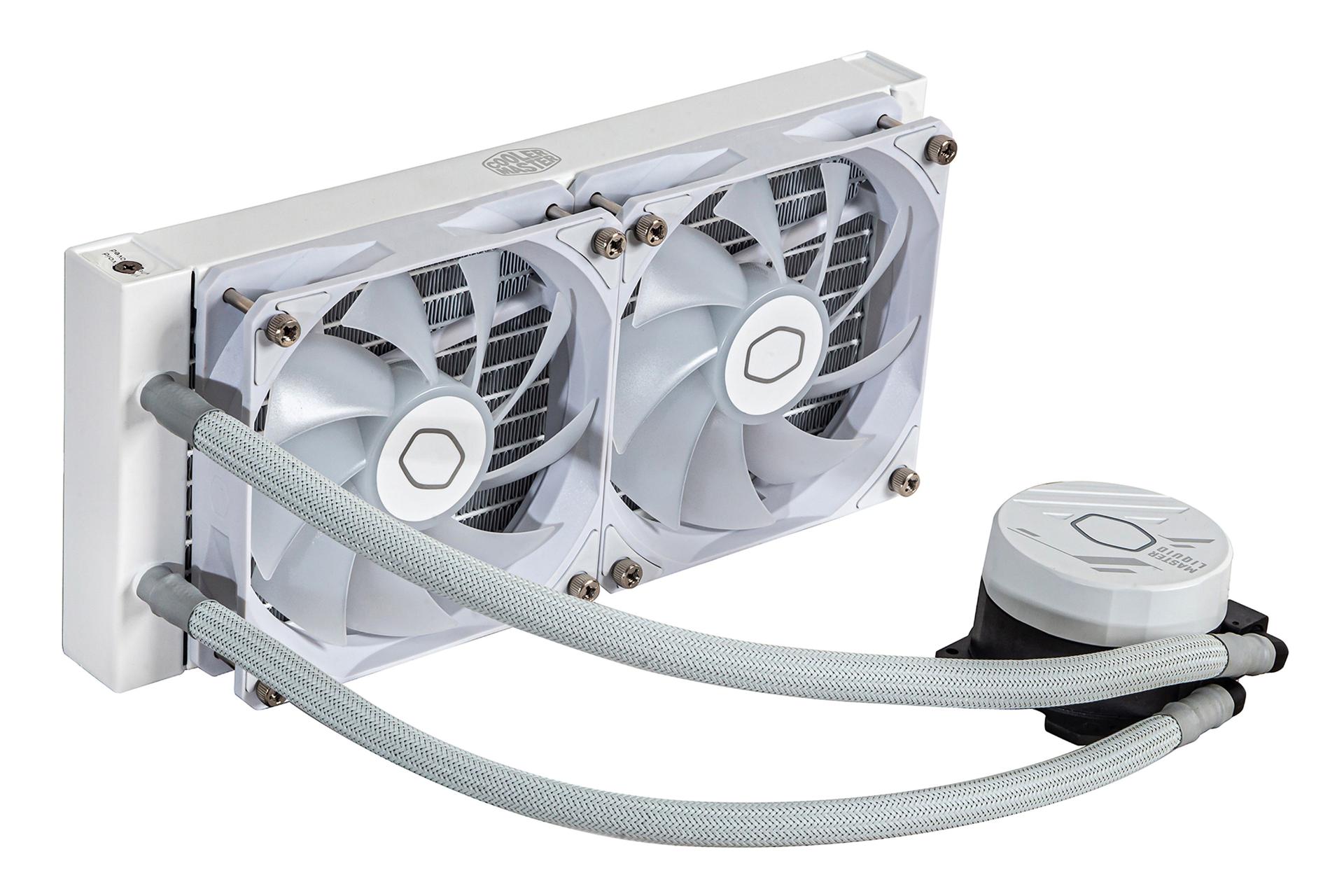 خنک کننده مایع کولر مستر Cooler Master MASTERLIQUID 240L CORE ARGB WHITE در حالت خاموش