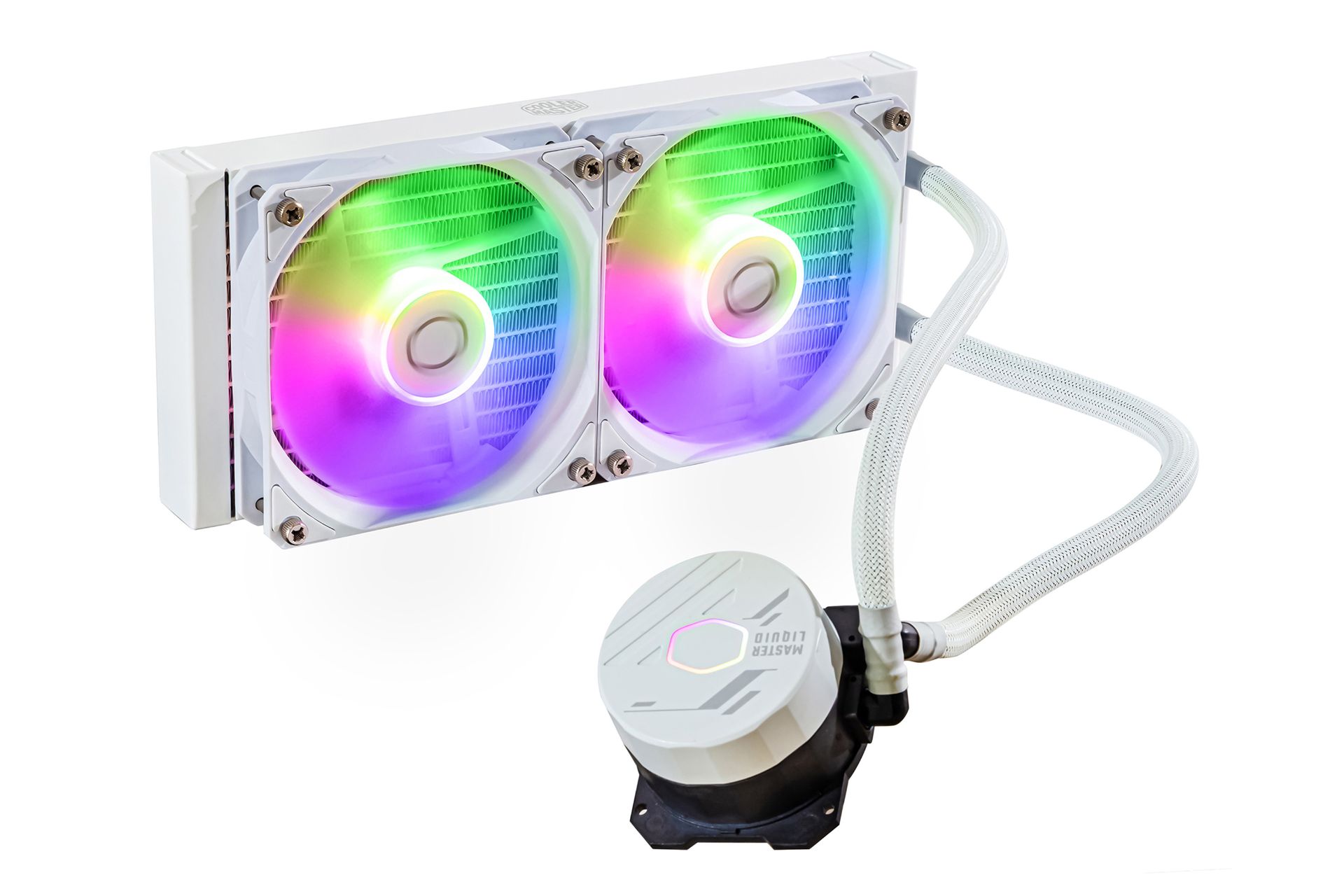 خنک کننده مایع کولر مستر Cooler Master MASTERLIQUID 240L CORE ARGB WHITE
