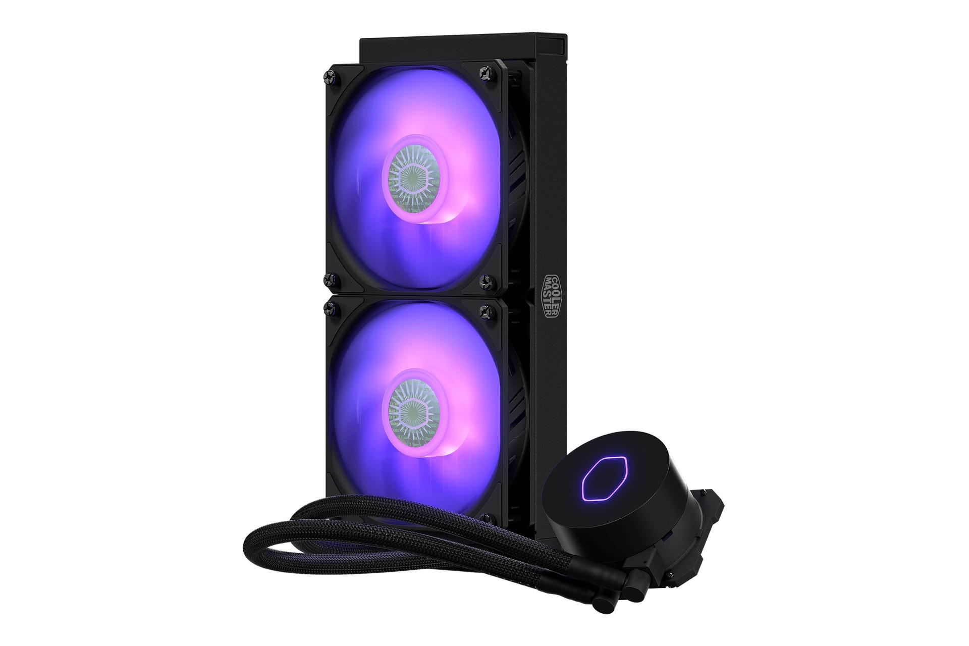 نمای ایستاده خنک کننده مایع کولر مستر Cooler Master MASTERLIQUID ML240L V2 RGB