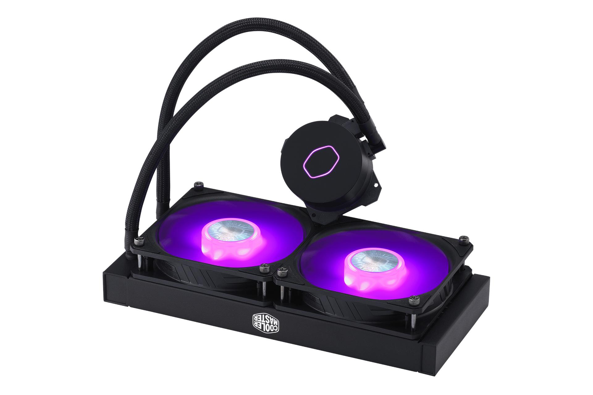 نمای کناری خنک کننده مایع کولر مستر Cooler Master MASTERLIQUID ML240L V2 RGB