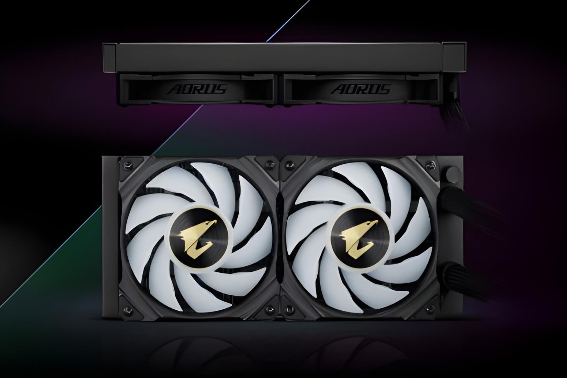 خنک کننده مایع گیگابایت GIGABYTE AORUS WATERFORCE 240 درحالت خاموش