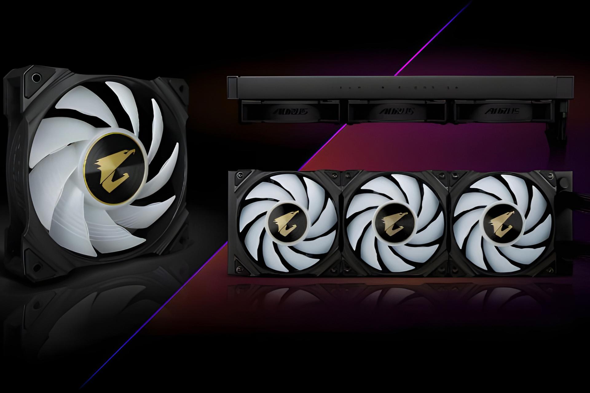 فن های خنک کننده مایع گیگابایت GIGABYTE AORUS WATERFORCE 360