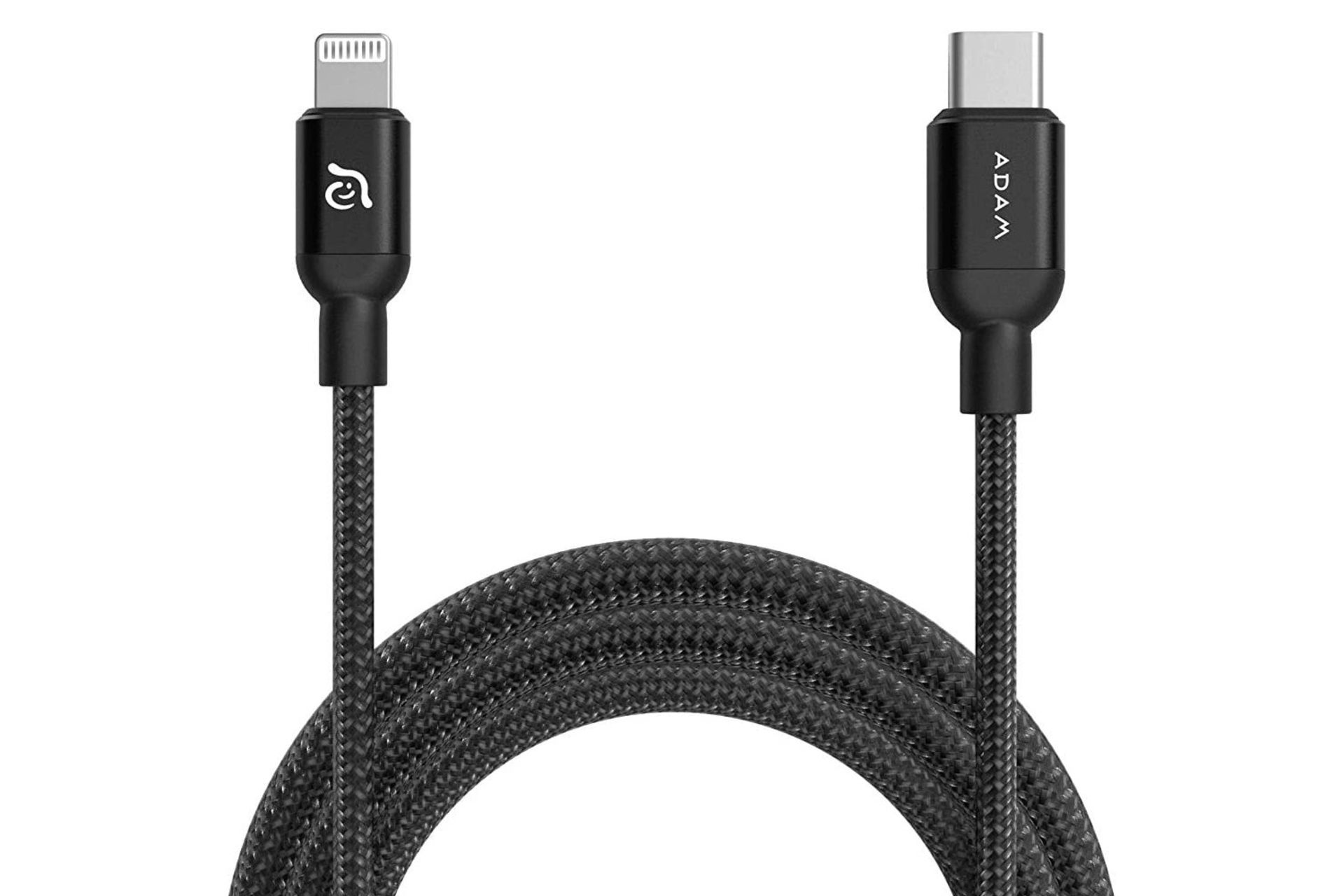 کابل شارژ USB آدام المنتس Type-C به Lightning مدل PeAk II C120B با طول 1.2 متر رنگ مشکی