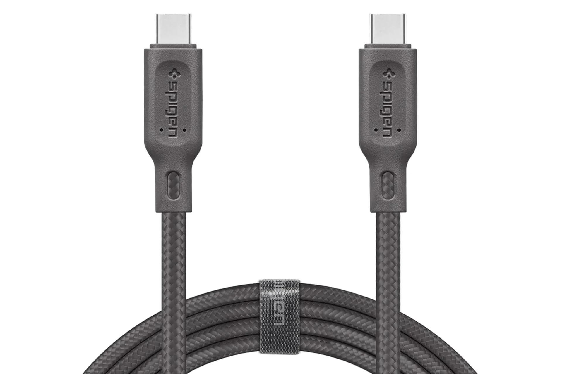 کابل شارژ USB اسپیگن Type-C به Type-C مدل DuraSync با طول 1.5 متر مشکی