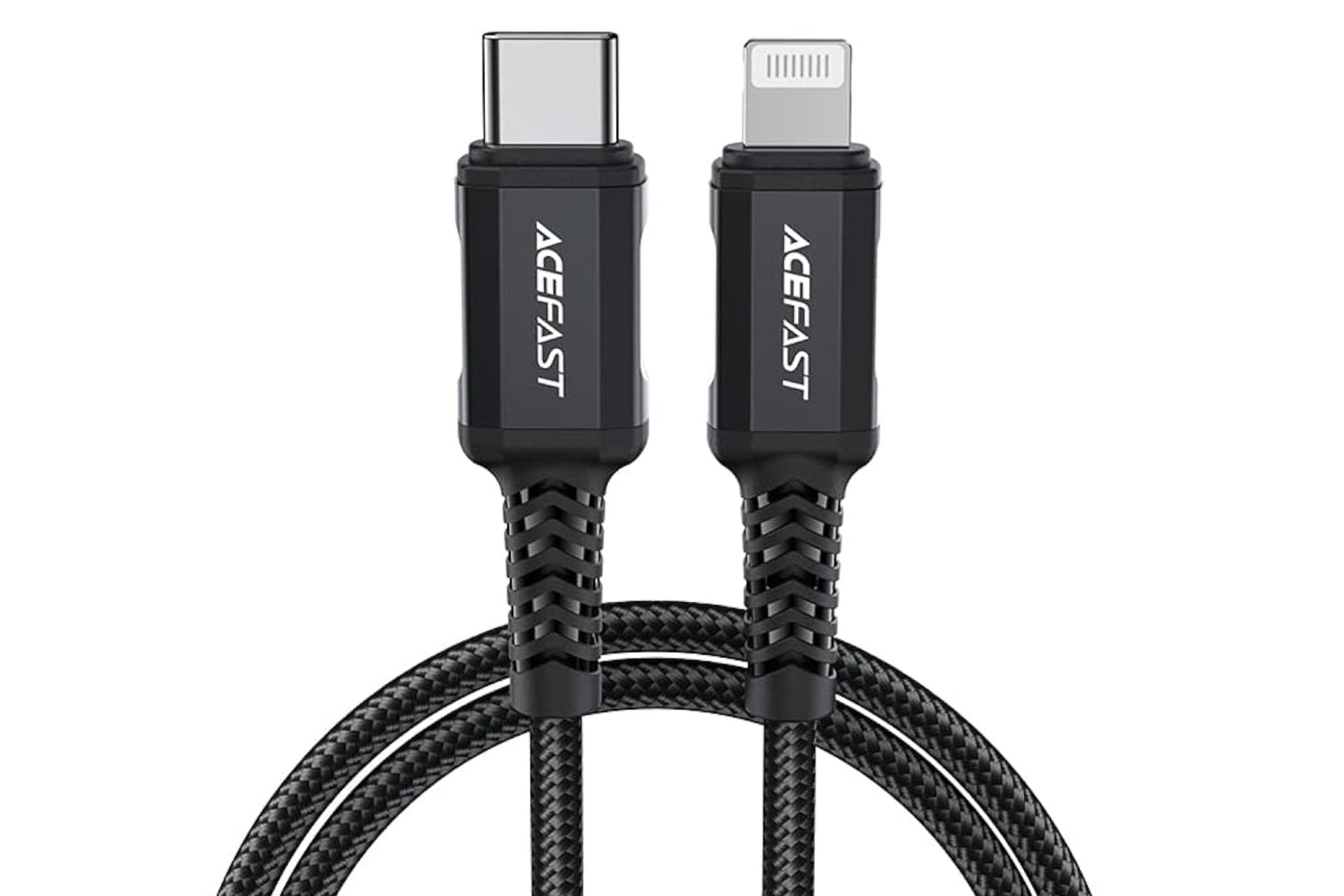 کانکتور و اتصال کابل شارژ USB ایس فست Type-C به Lightning مدل C4-01 با طول 1 متر