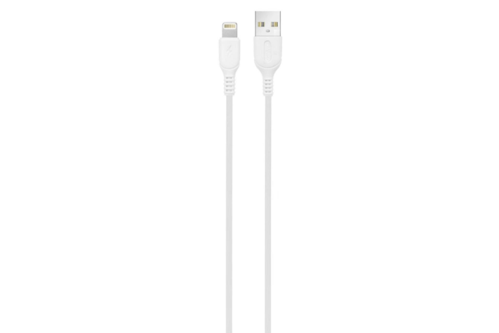 کابل شارژ USB ترانیو Type-A به Lightning مدل T-X1I با طول 1 متر
