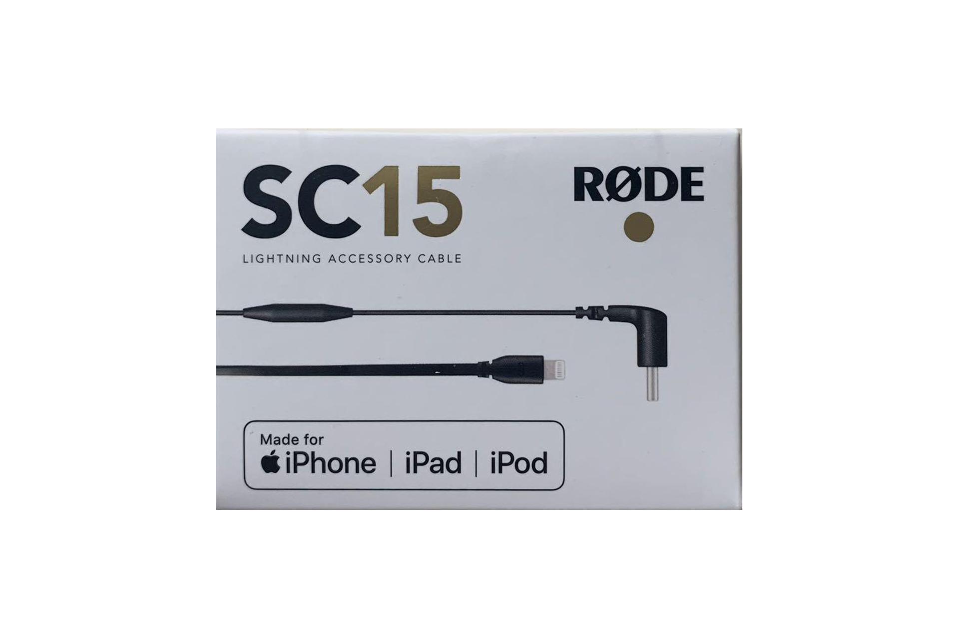 جعبه کابل شارژ USB رود Type-C به Lightning مدل SC15 با طول 1 متر