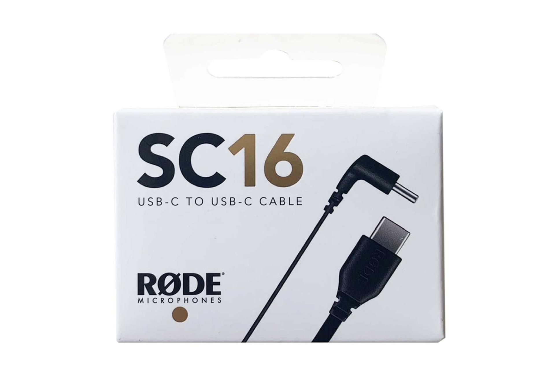 جعبه کابل شارژ USB رود Type-C به Type-C مدل SC16 با طول 1 متر