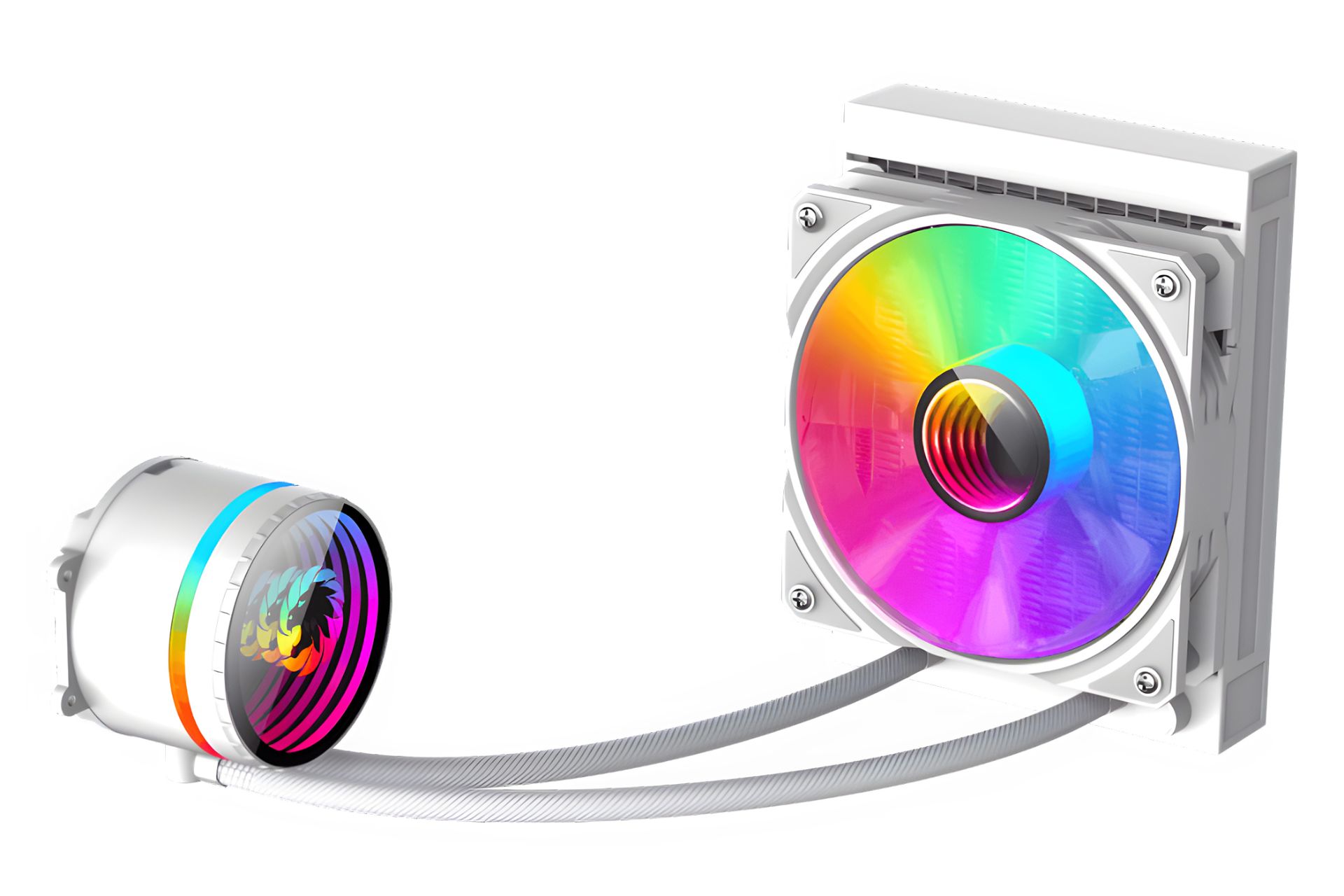 خنک کننده مایع گیم مکس GAMEMAX ICEBURG 120 Infinity White