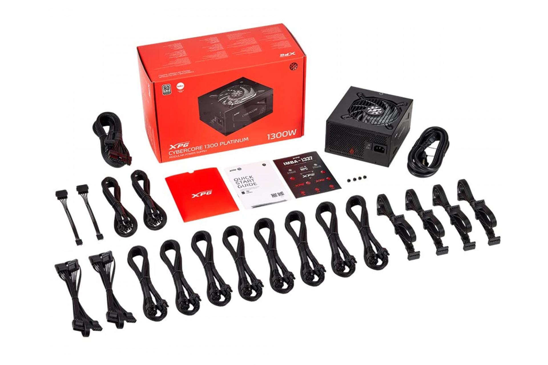 اقلام همراه پاور کامپیوتر ای دیتا XPG CYBERCORE 1300 Platinum با توان 1300 وات