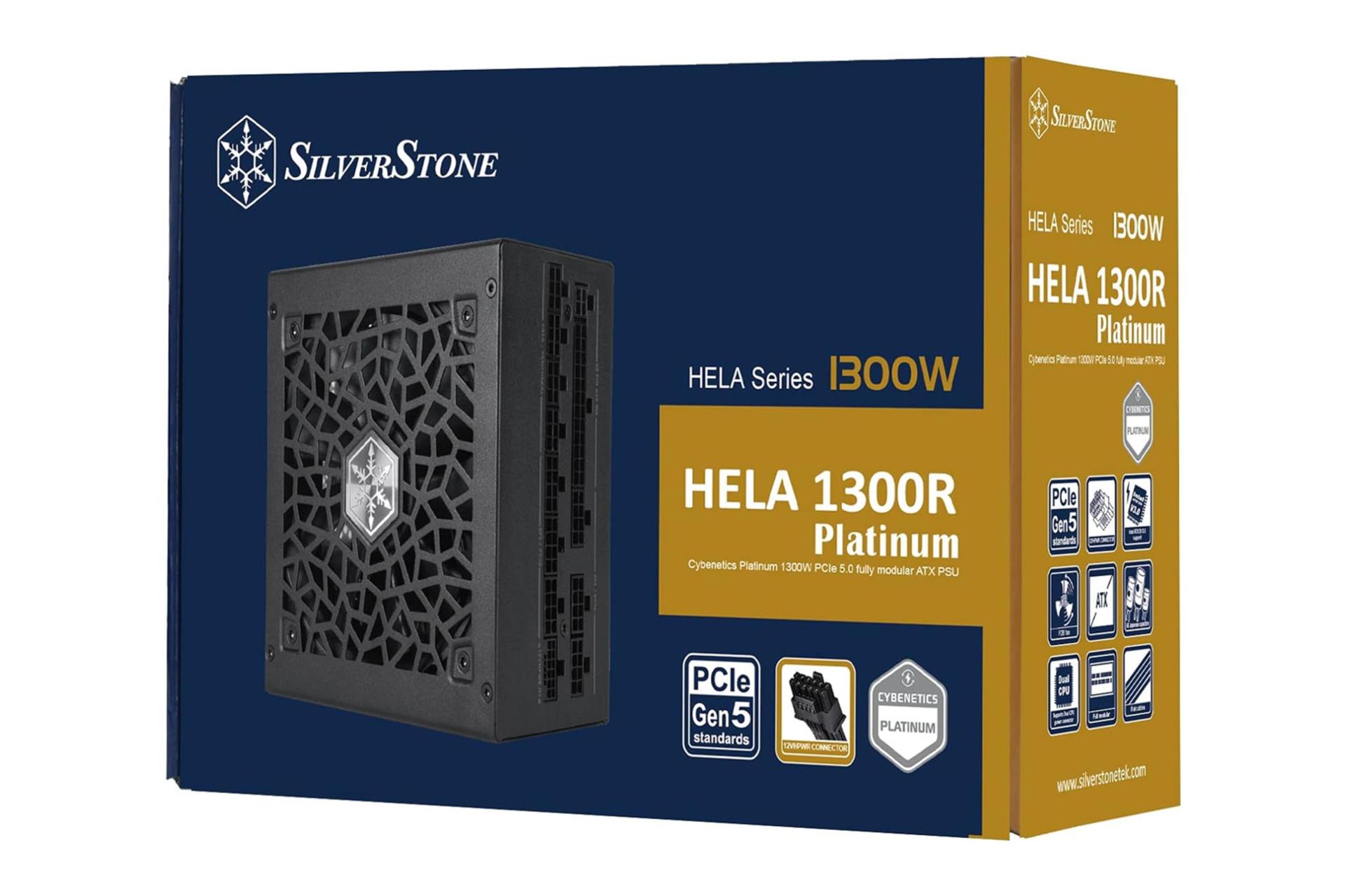 جعبه پاور کامپیوتر سیلور استون HELA 1300R Platinum با توان 1300 وات