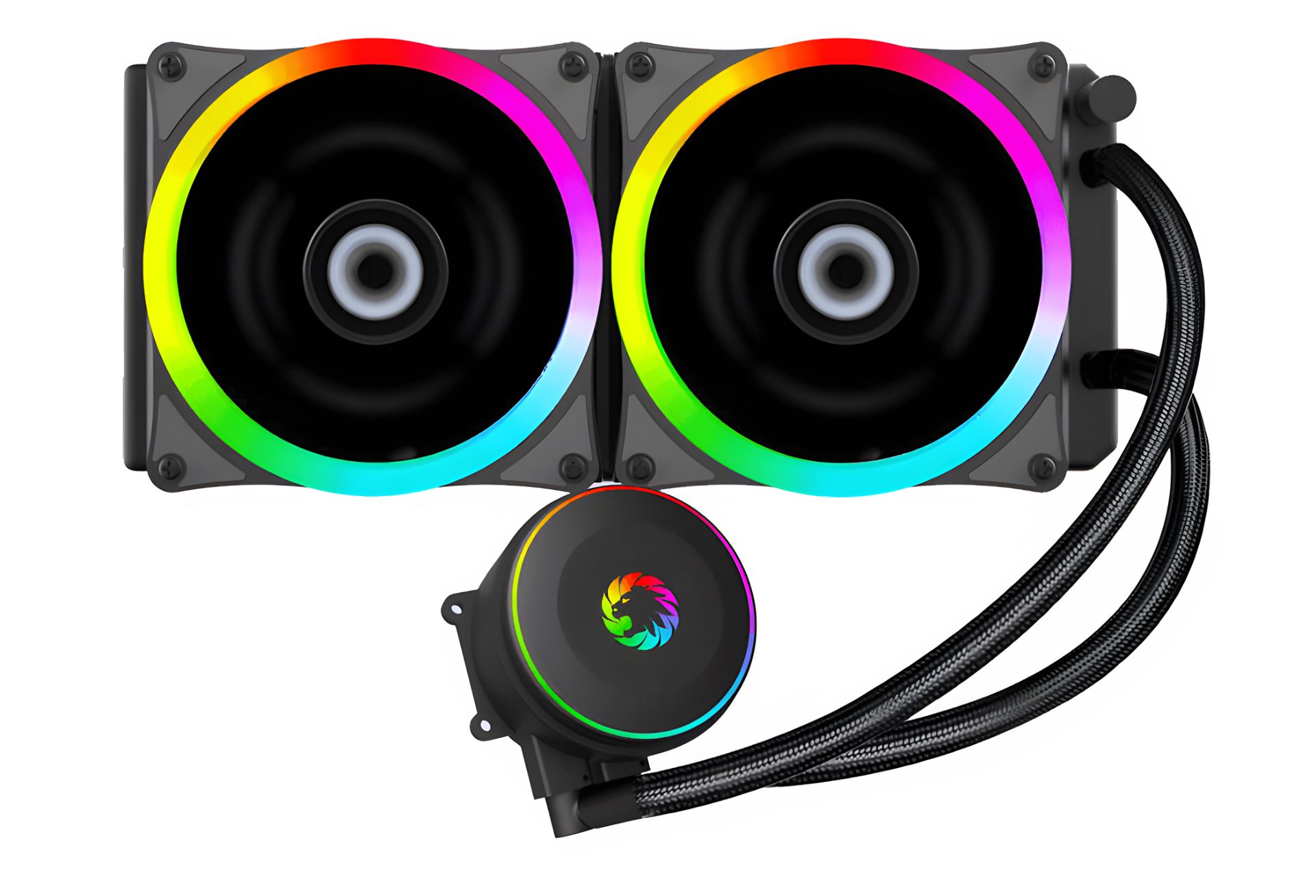 خنک کننده مایع گیم مکس GAMEMAX ICEBURG 240 Rainbow