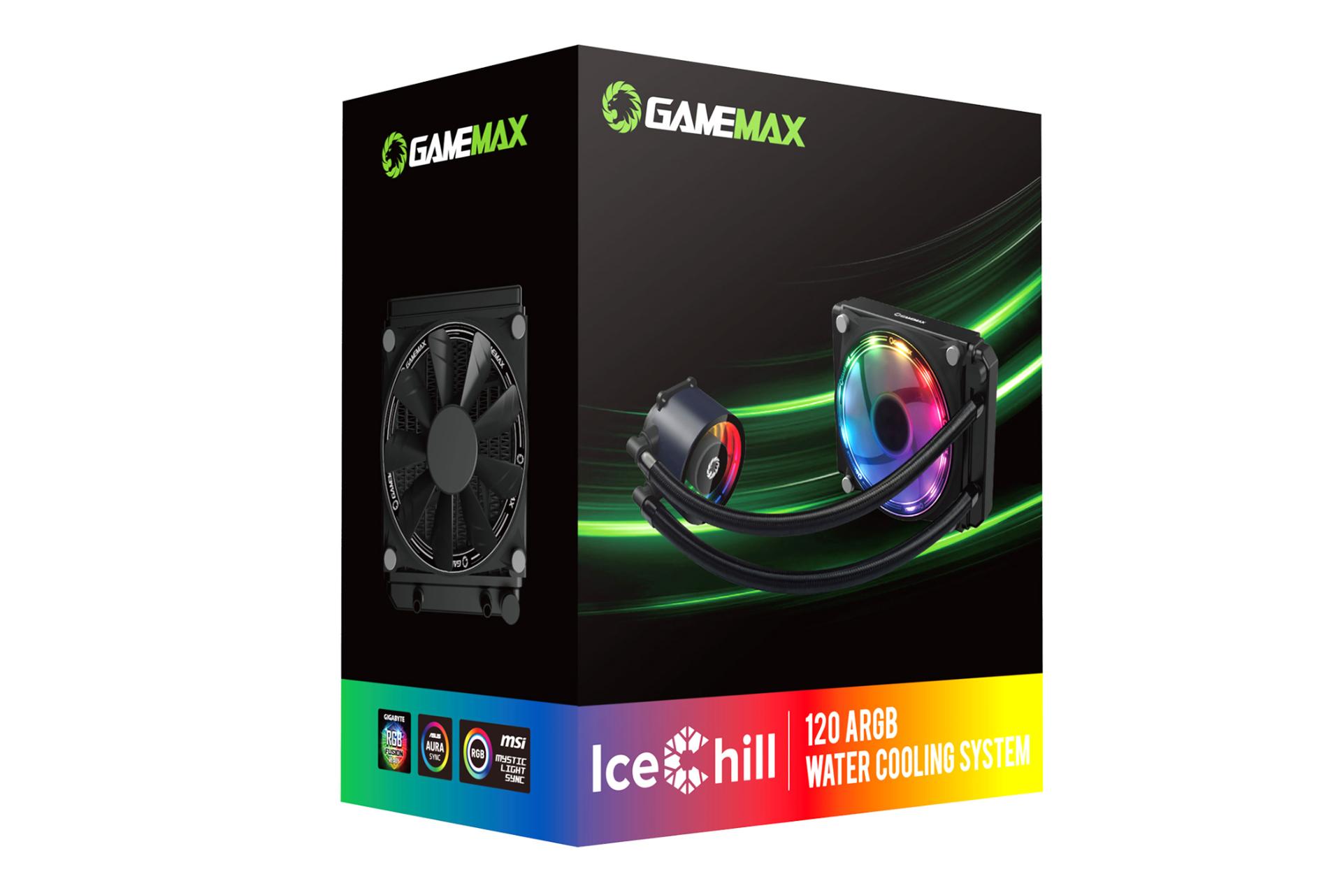 جعبه خنک کننده مایع گیم مکس GAMEMAX Ice Chill 120