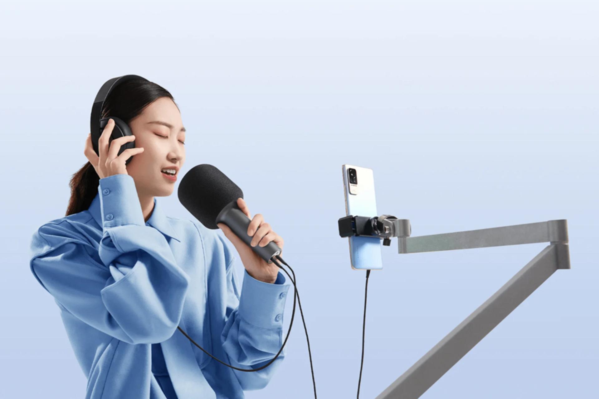 کانکتور و اتصال میکروفون شیائومی Karaoke