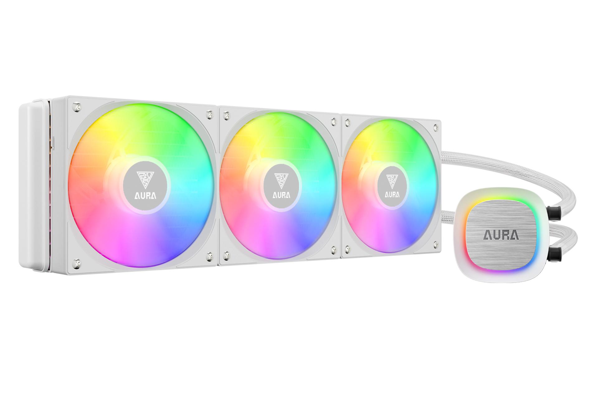 مرجع متخصصين ايران خنك كننده مايع گيم دياس  GAMDIAS AURA GL360 V2 WH