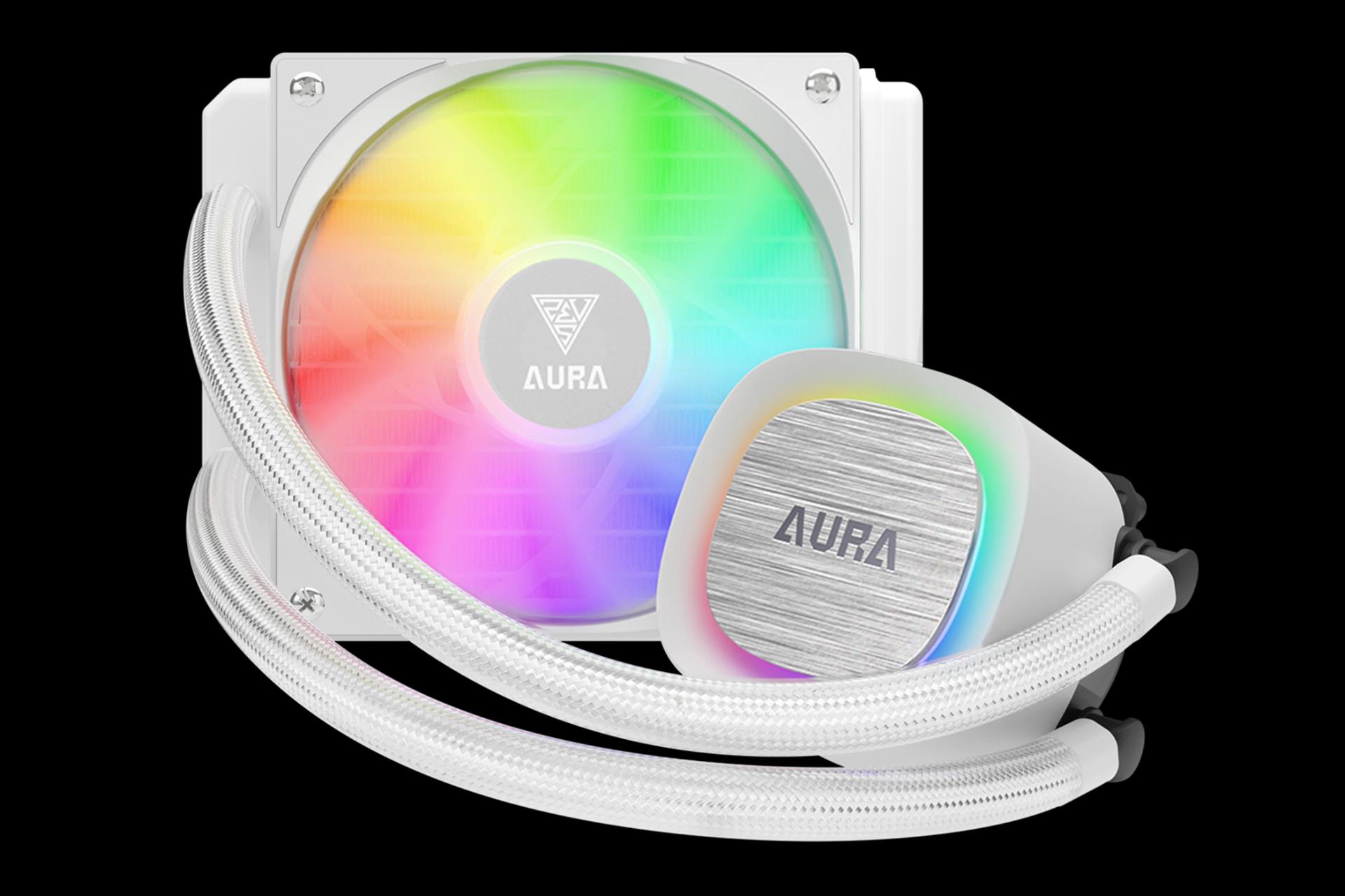 نورپردازی خنک کننده مایع گیم دیاس GAMDIAS AURA GL120 V2 WH