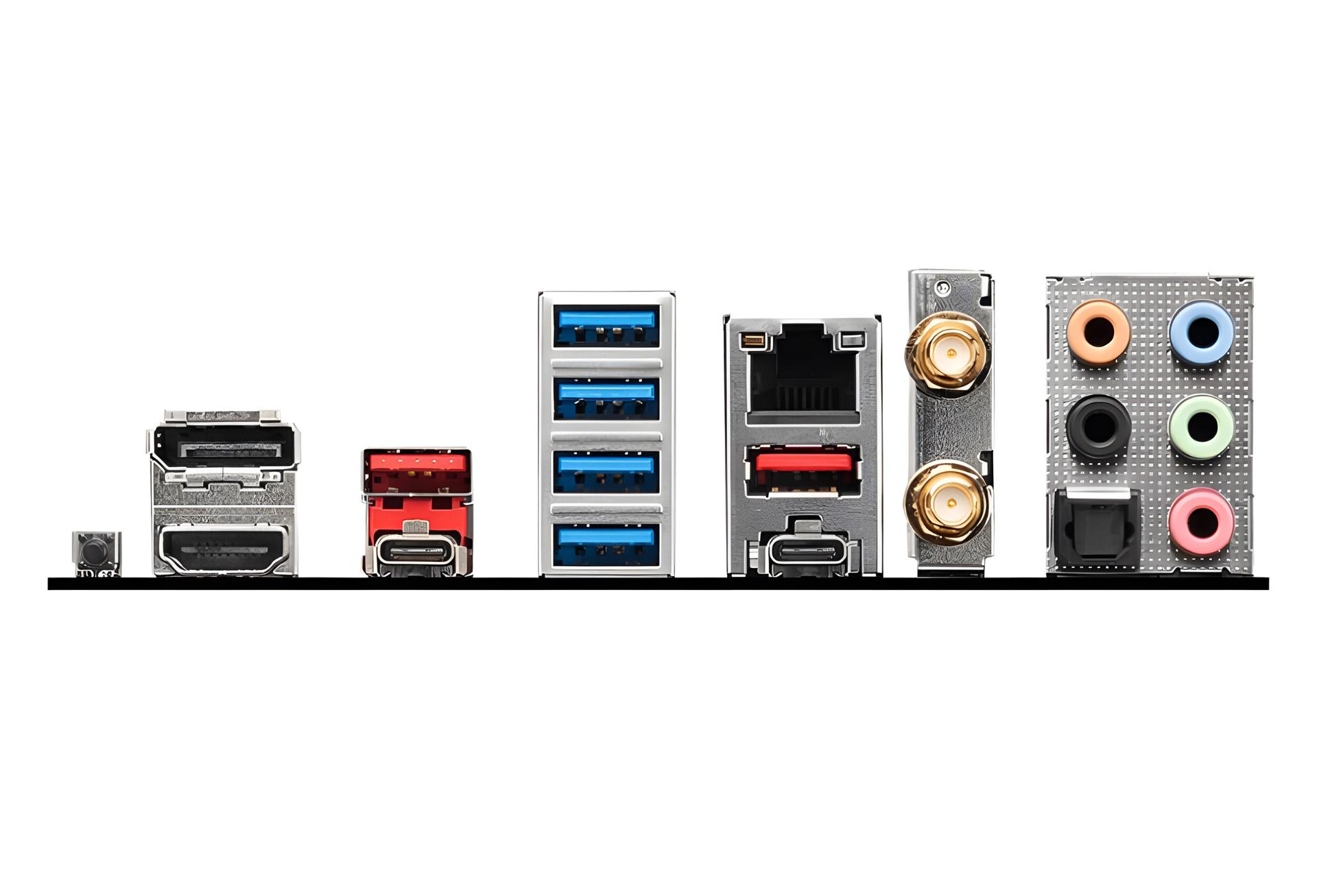 درگاه های مادربرد ام اس آی MSI PRO X670-P WIFI