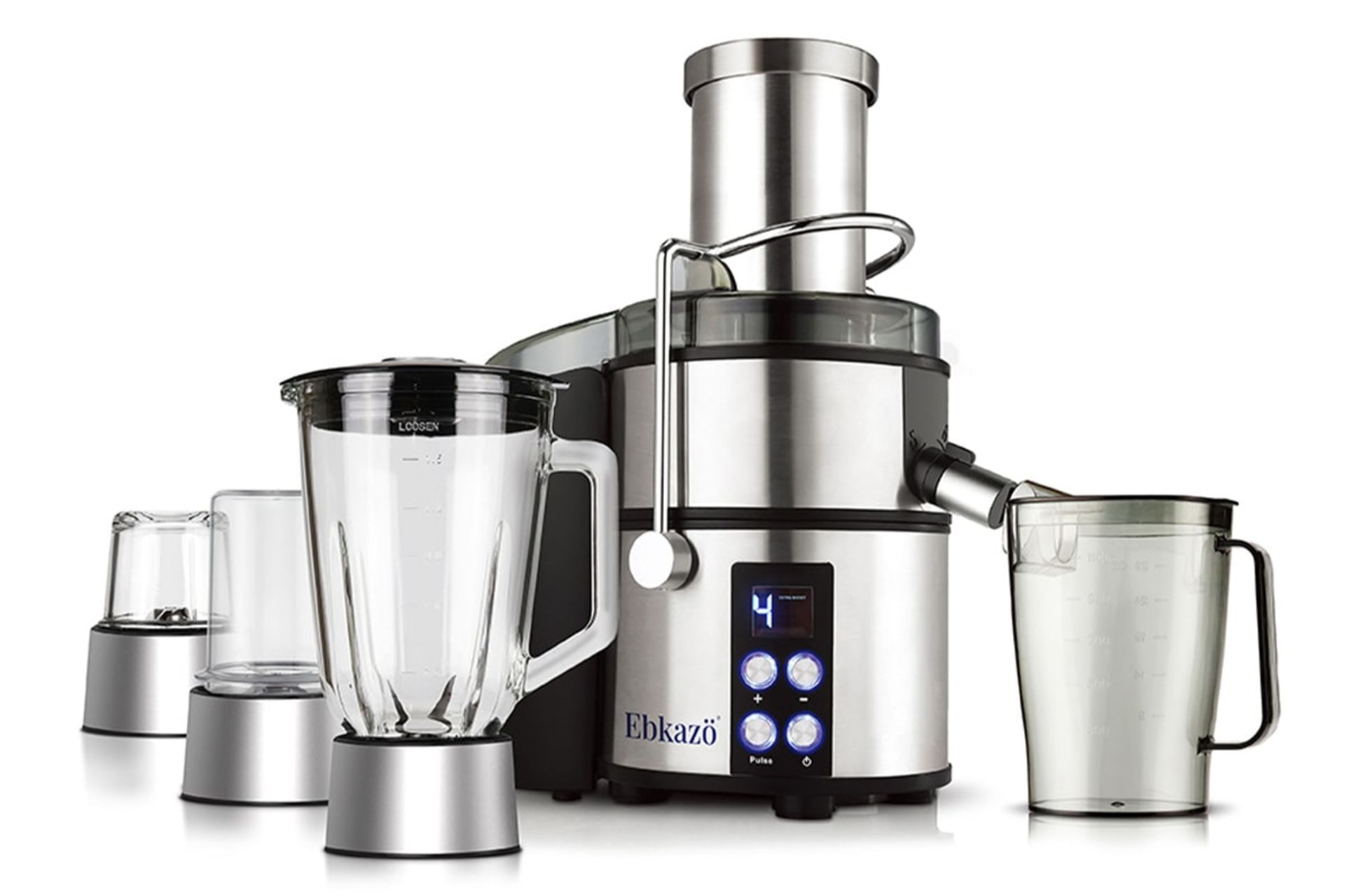 نمای جلوی آبمیوه گیری 4 کاره ابکازو مدل FJ-1214
