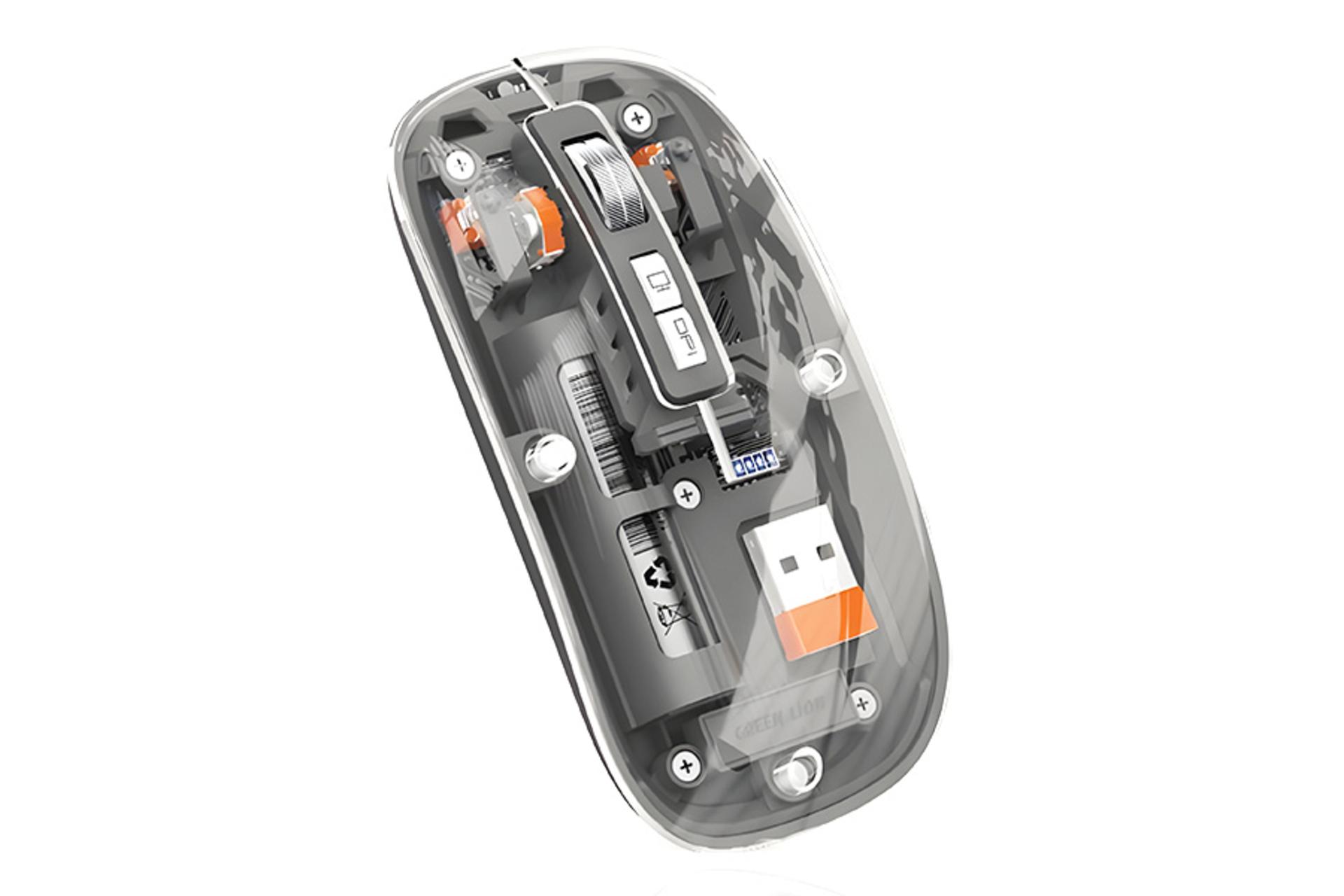مرجع متخصصين ايران ماوس گرين ليون Green Lion Transparent Mouse 2