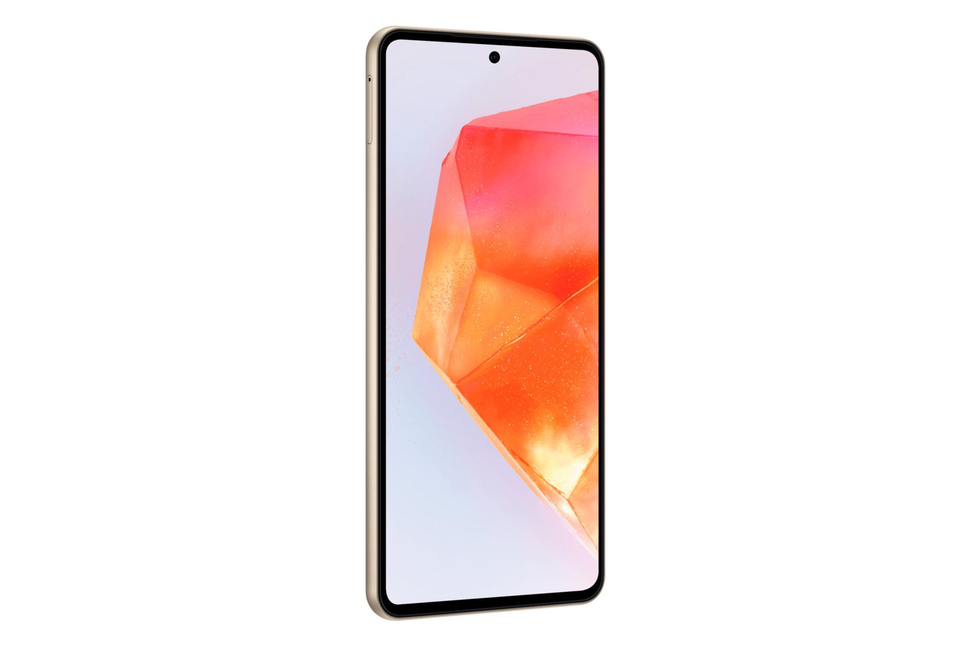 سمت چپ پنل جلوی گوشی موبایل گلکسی C55 سامسونگ نارنجی / Samsung Galaxy C55