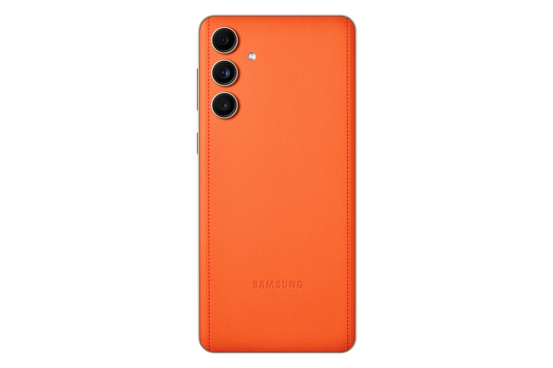 پنل پشت و چینش دوربین گوشی موبایل گلکسی C55 سامسونگ نارنجی / Samsung Galaxy C55