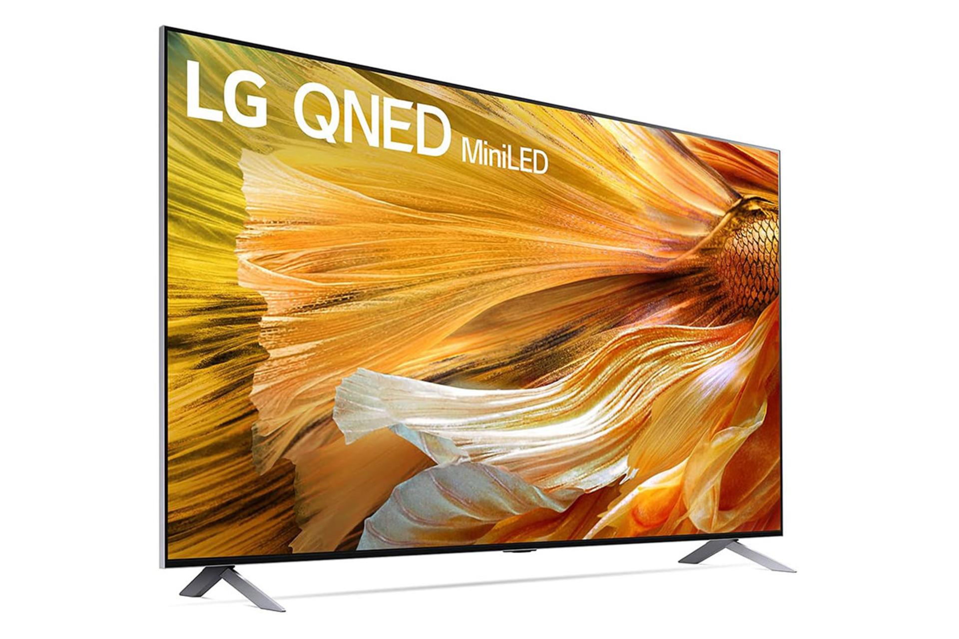 تلویزیون ال جی LG QNED90 نمای چپ