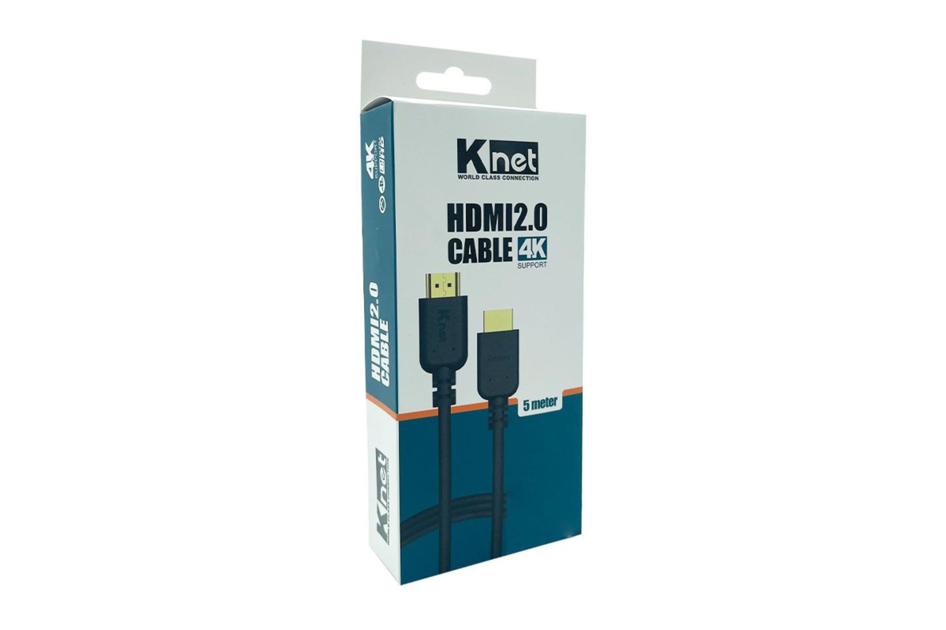 جعبه کابل HDMI کی نت K-CH200050 4K 60Hz نسخه 2.0 با طول 5 متر