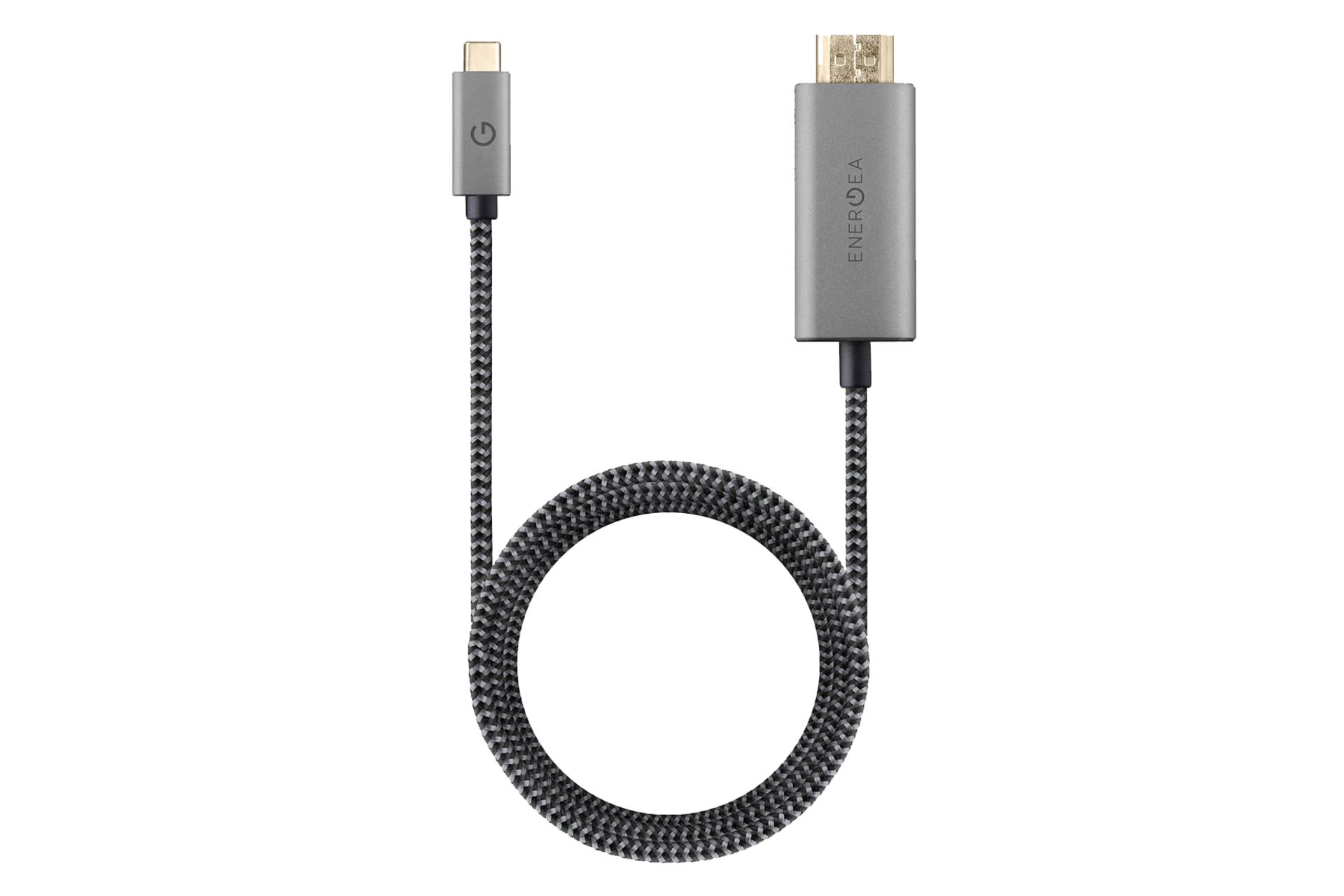 کابل HDMI انرجیا Type-C به HDMI مدل Fibratough 4K 60Hz با طول 2 متر