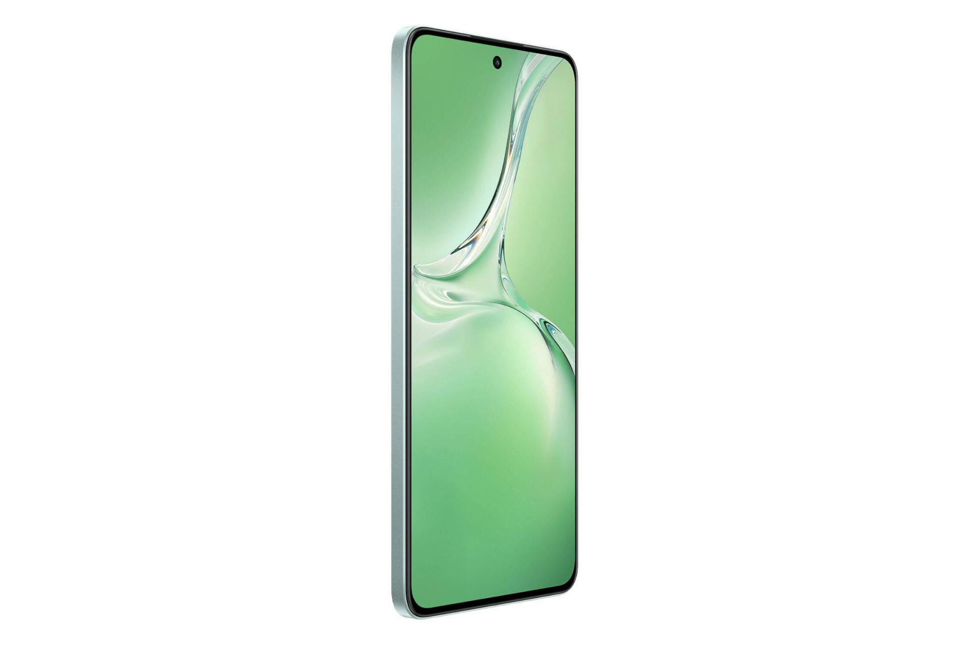 پنل جلو و صفحه نمایش گوشی موبایل اوپو Oppo K12 سبز روشن