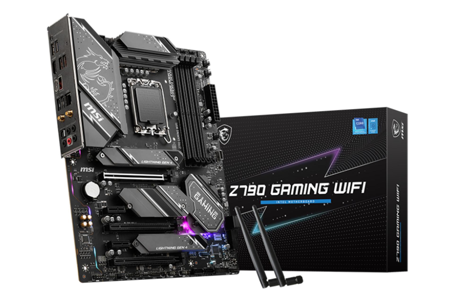 مادربرد ام اس آی MSI Z790 GAMING WIFI به همراه جعبه