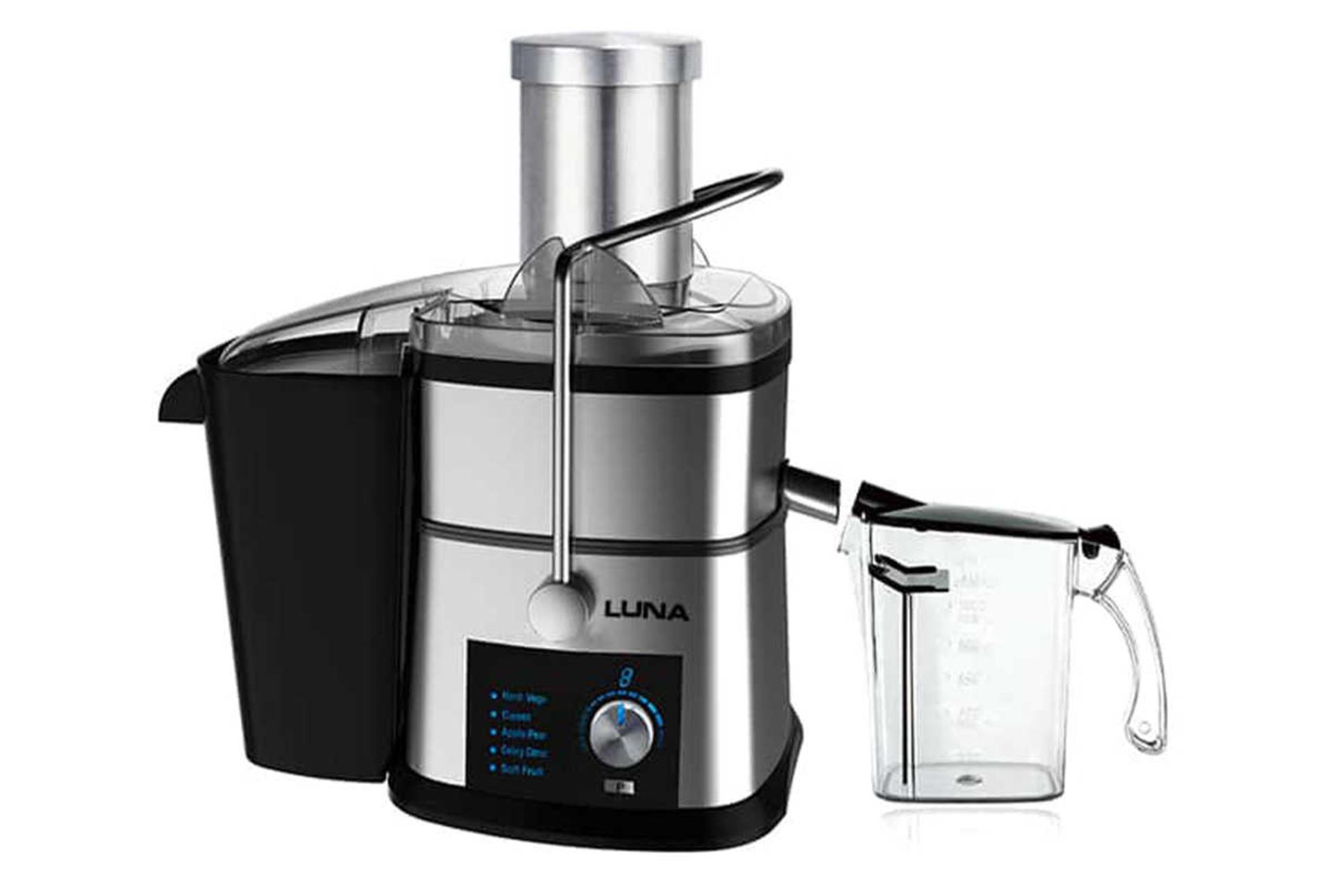 نمای جلوی آبمیوه گیری لونا 506 به همراه پارچ