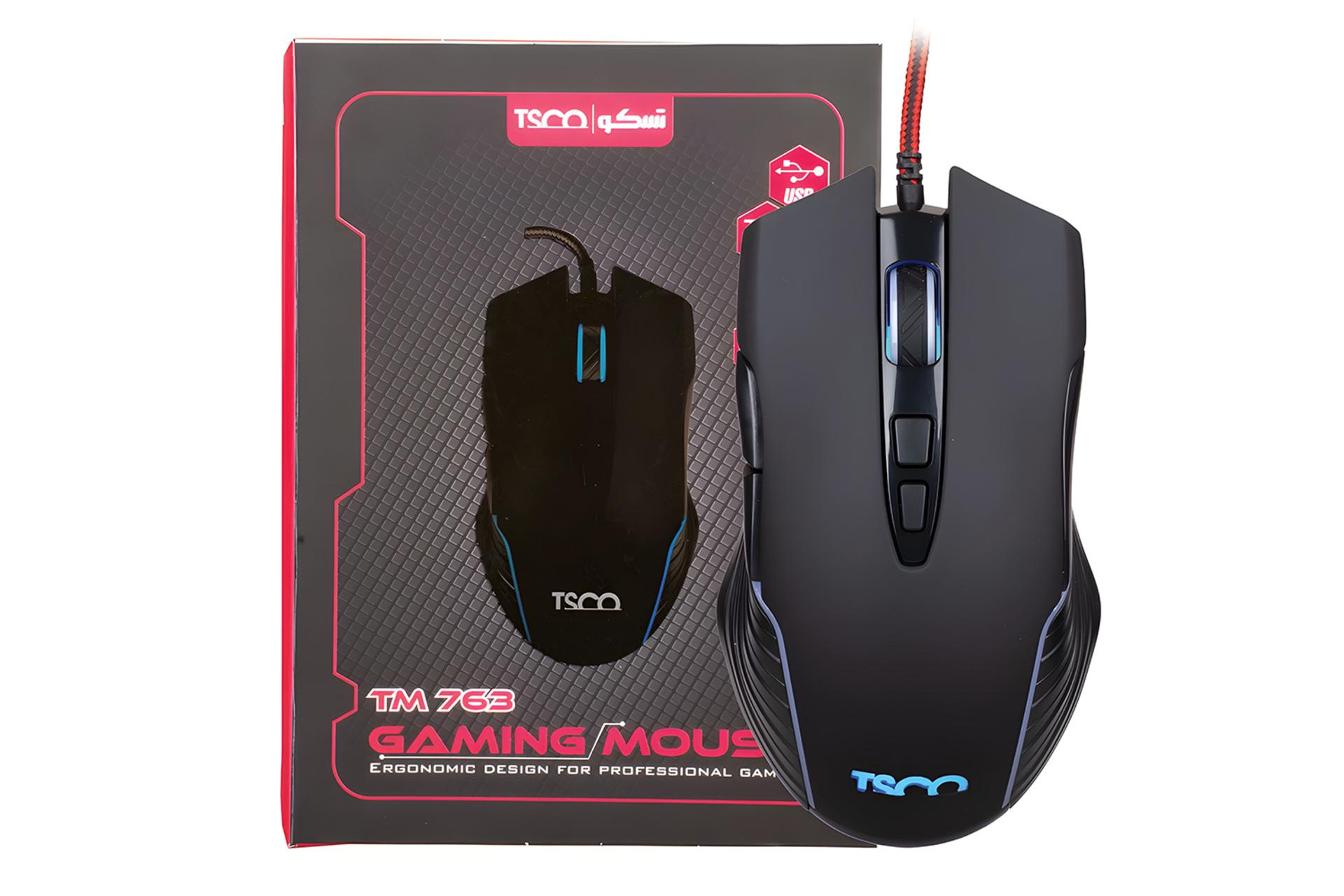 ماوس تسکو TSCO TM763GA به همراه جعبه