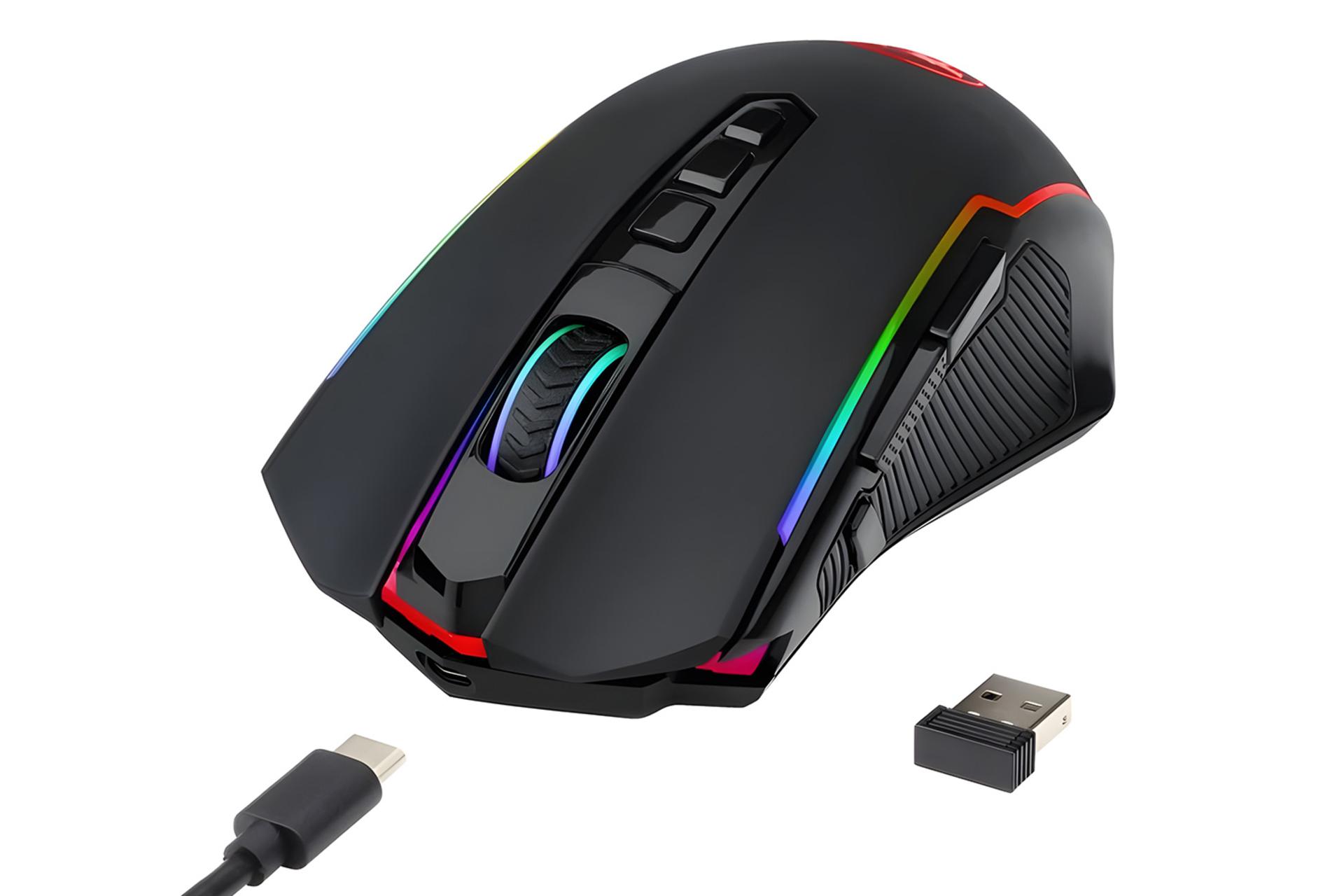 ماوس ردراگون Redragon M910-KS RANGER LITE به همراه دانگل بی سیم و کابل اتصال