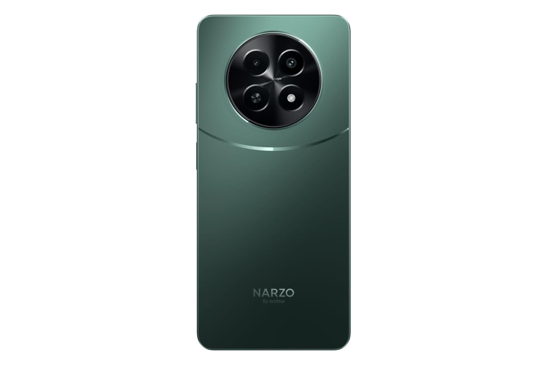 پنل پشت و چینش دوربین گوشی موبایل ریلمی Realme Narzo 70x سبز