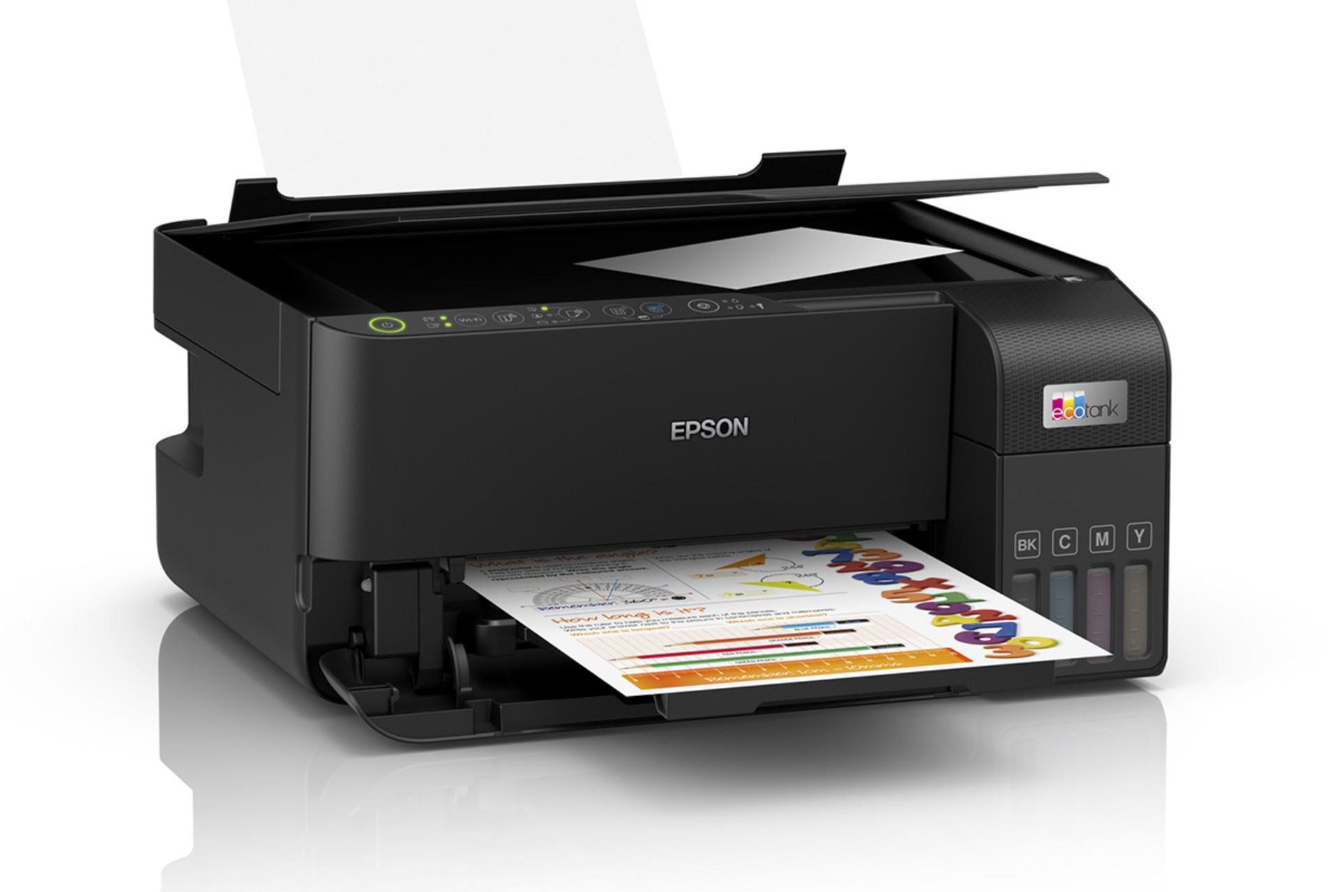 پرینتر اپسون Epson EcoTank L3550 نمای چپ