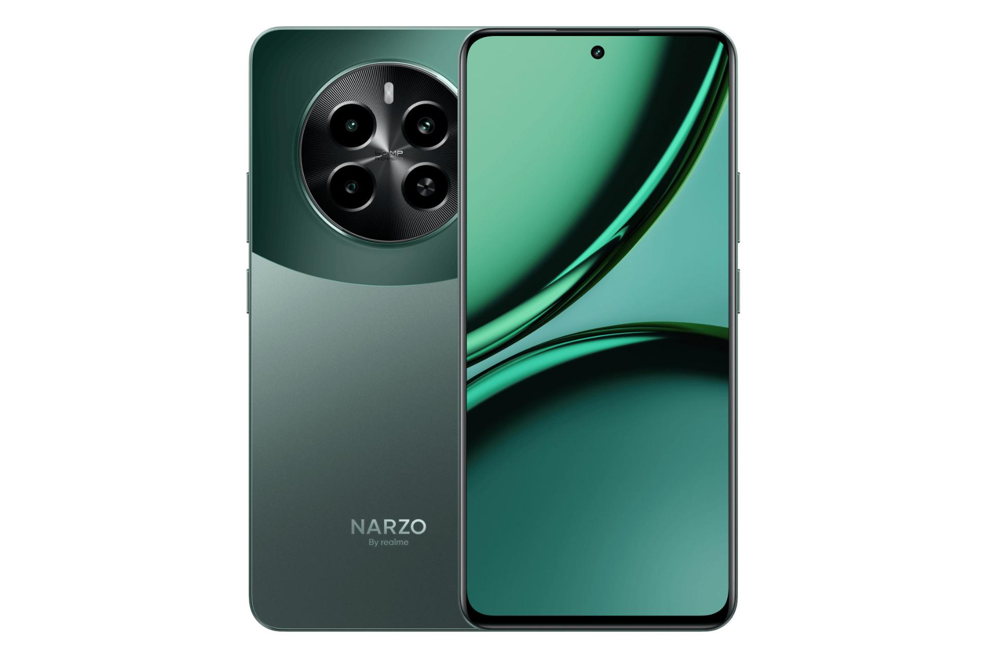 پنل جلو و پشت گوشی موبایل ریلمی Realme Narzo 70 سبز