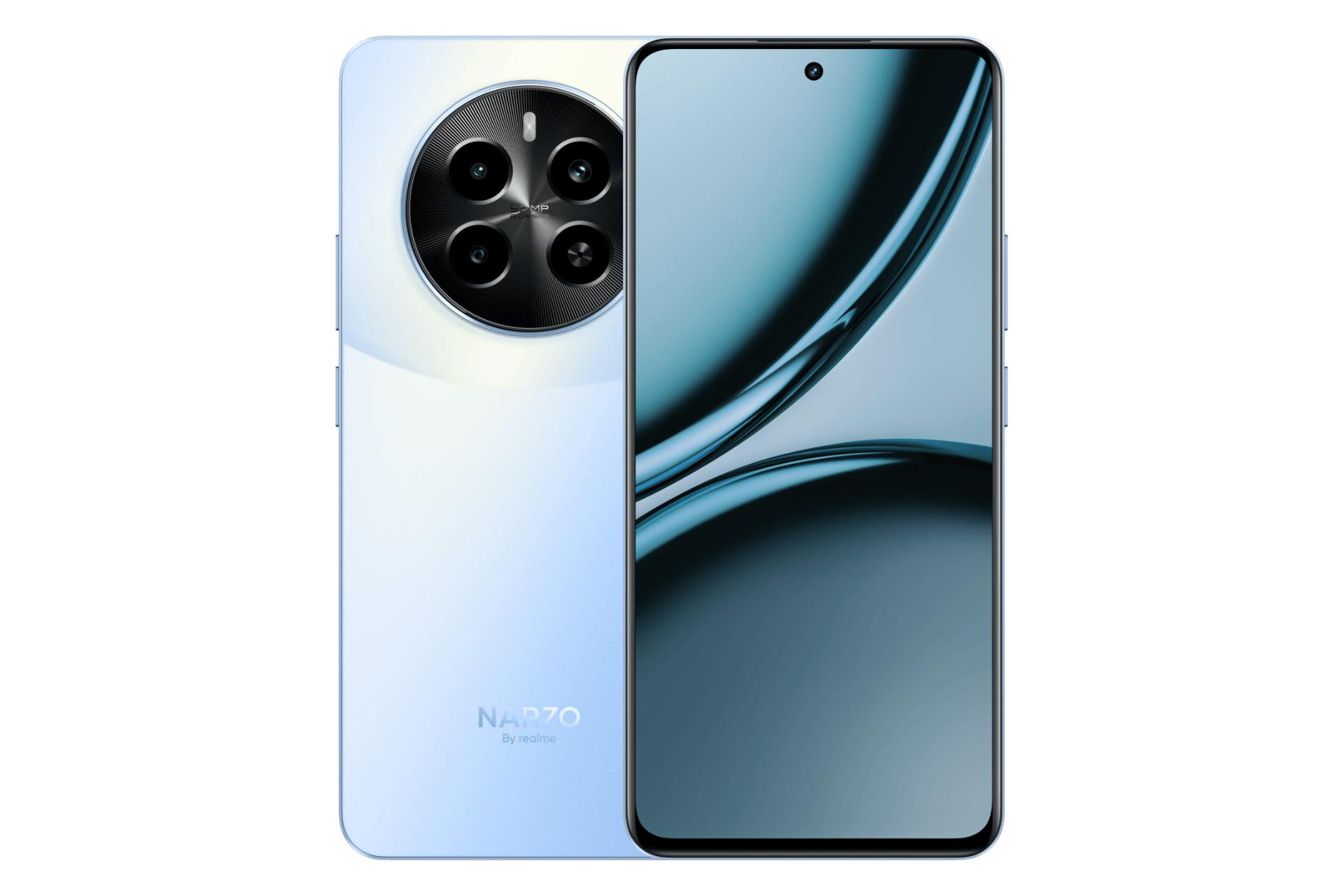 پنل جلو و پشت گوشی موبایل ریلمی Realme Narzo 70 آبی