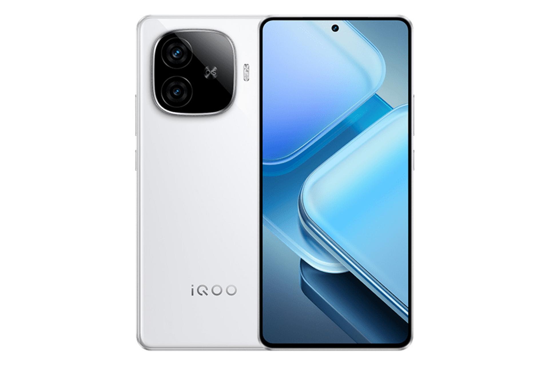 پنل جلو و پشت گوشی موبایل iQOO Z9 توربو ویوو سفید / vivo iQOO Z9 Turbo