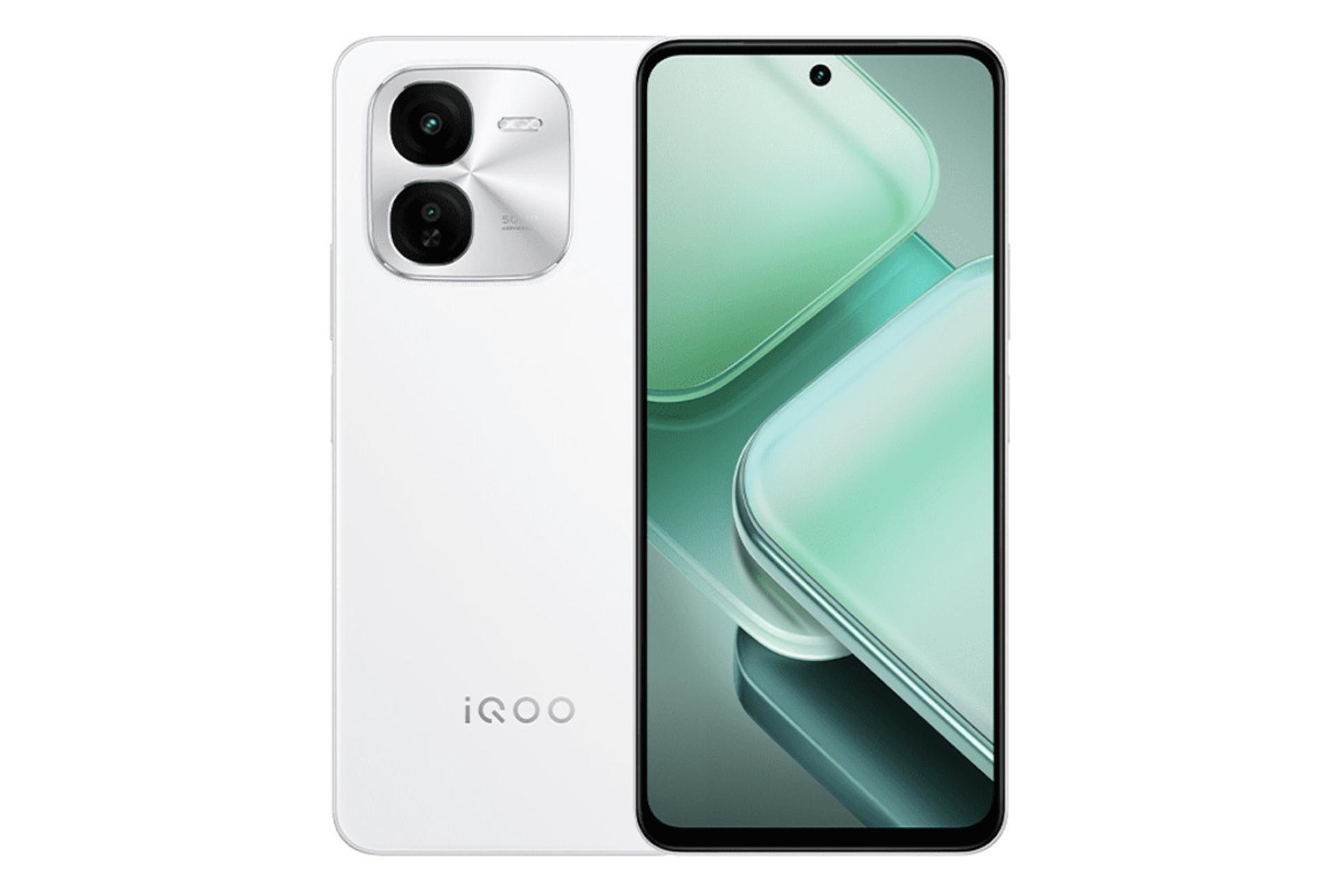 پنل جلو و پشت گوشی موبایل iQOO Z9x ویوو سفید / vivo iQOO Z9x