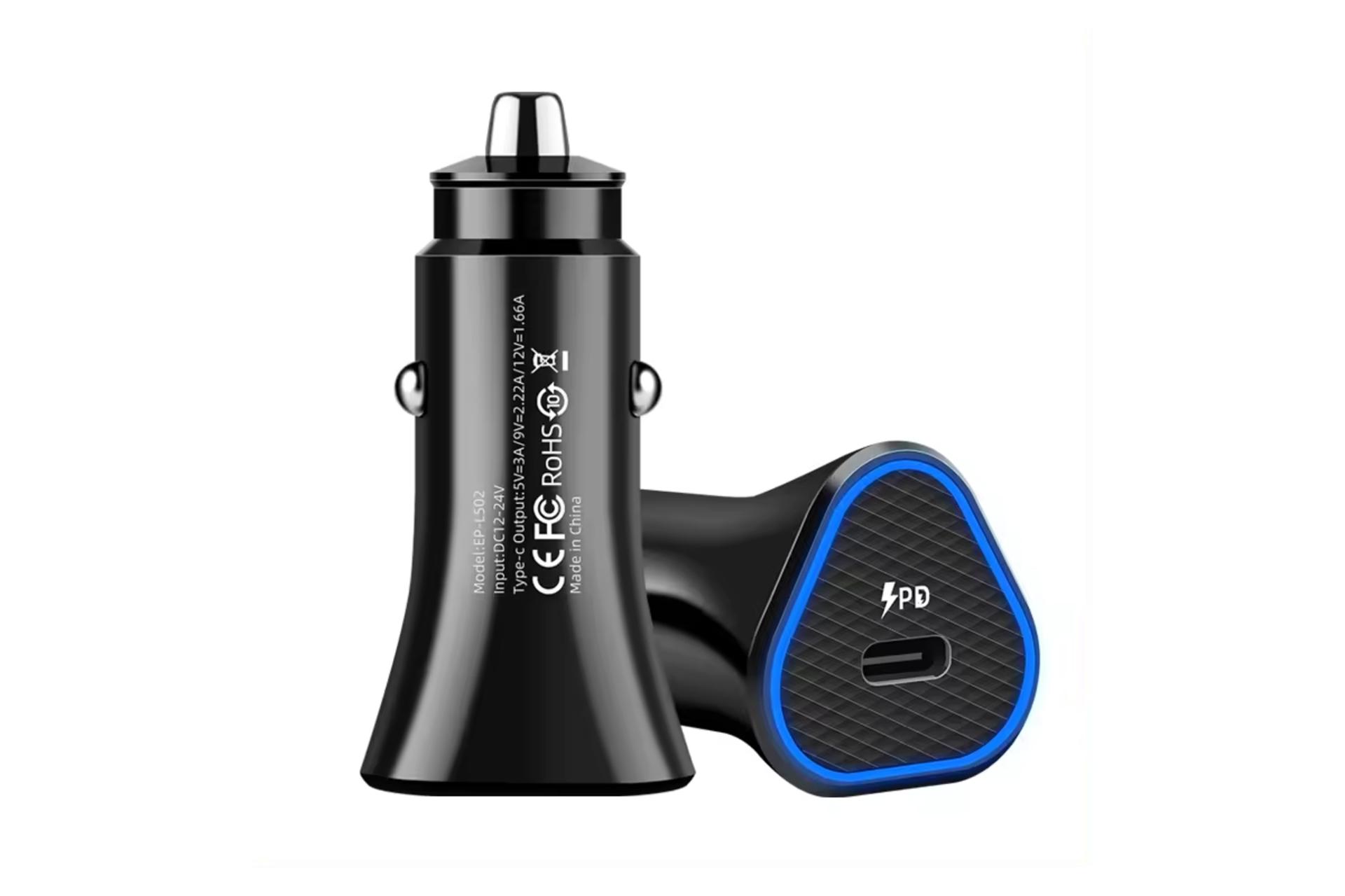 نمای روبه روی شارژر فندکی سامسونگ مدل-Samsung EP-L502