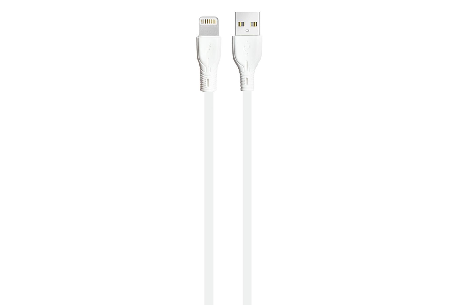 کابل شارژ USB چرلو Type-A به Lightning مدل CH-IP09 با طول 1.1 متر