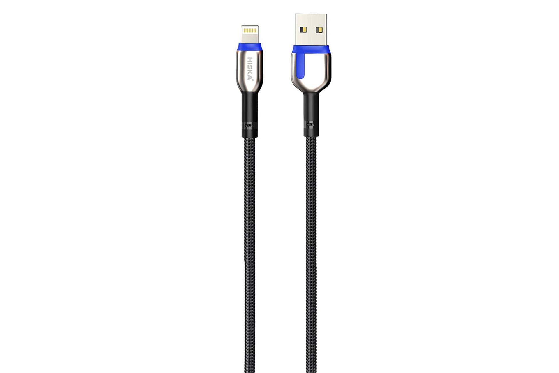 کابل شارژ USB هیسکا Type-A به Lightning مدل LX-842AL با طول 2 متر