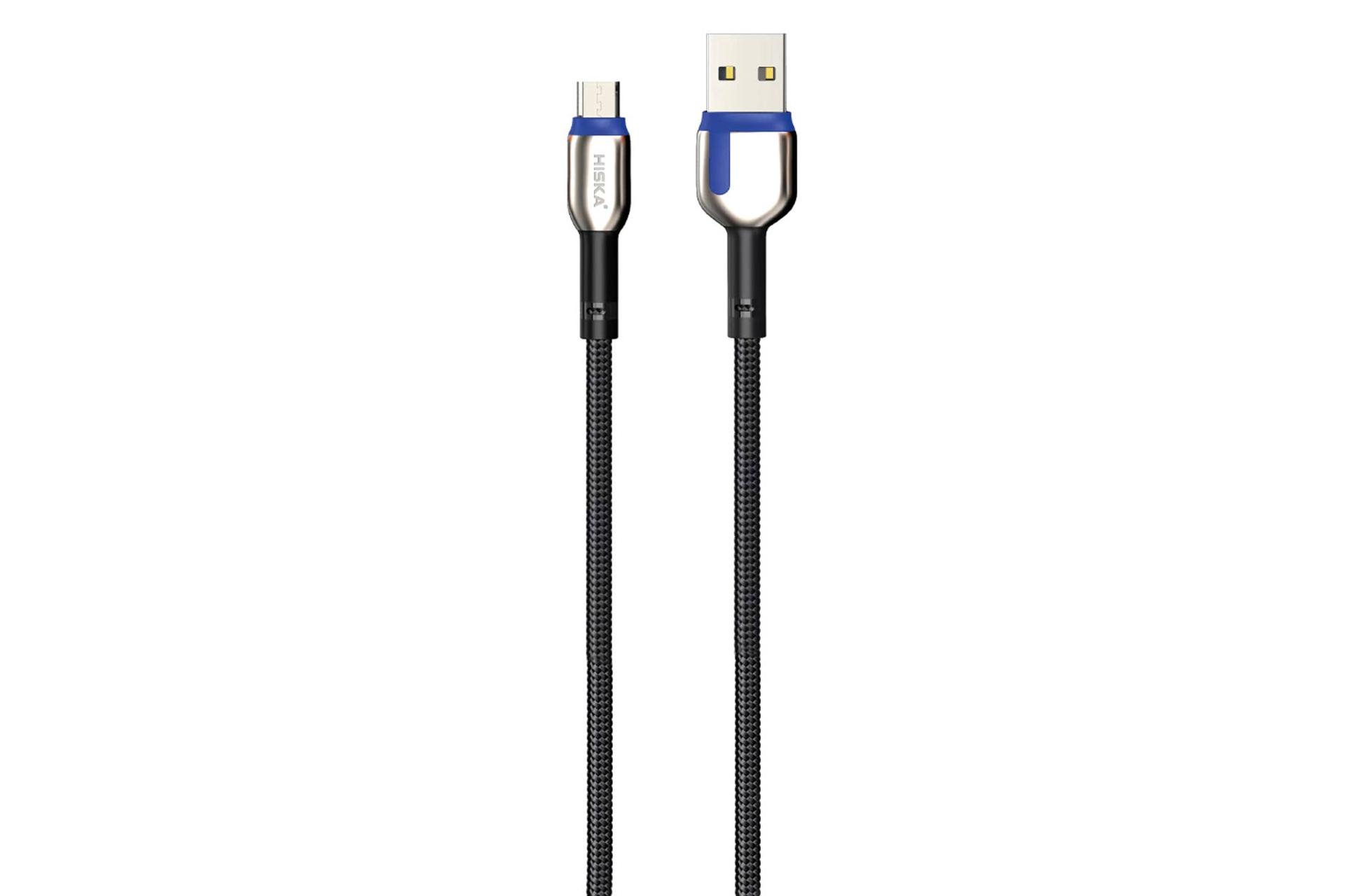 کابل شارژ USB هیسکا Type-A به Micro-USB مدل LX-842AM با طول 2 متر