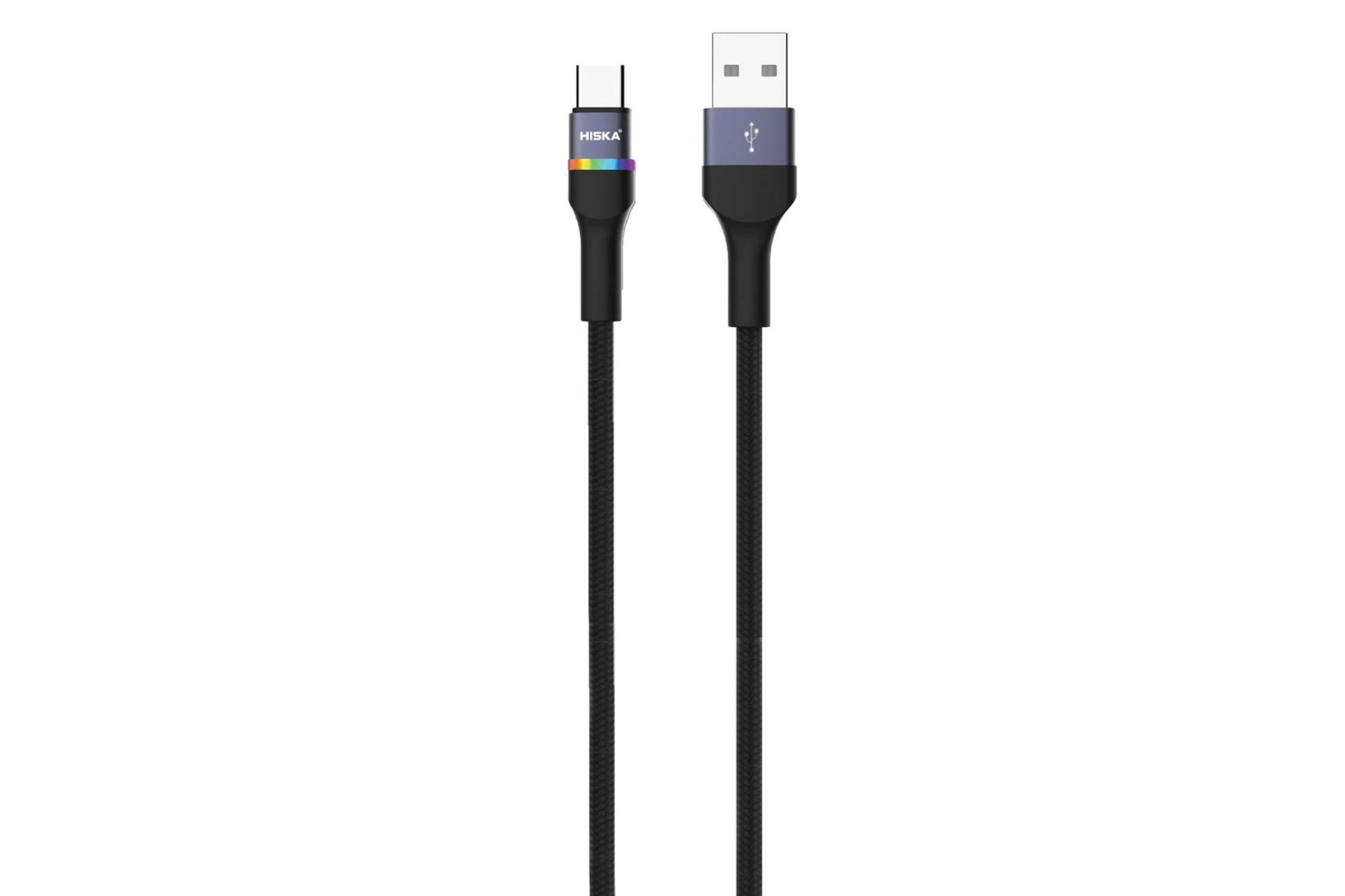 کابل شارژ USB هیسکا Type-A به Type-C مدل LX-861AC با طول 1.2 متر