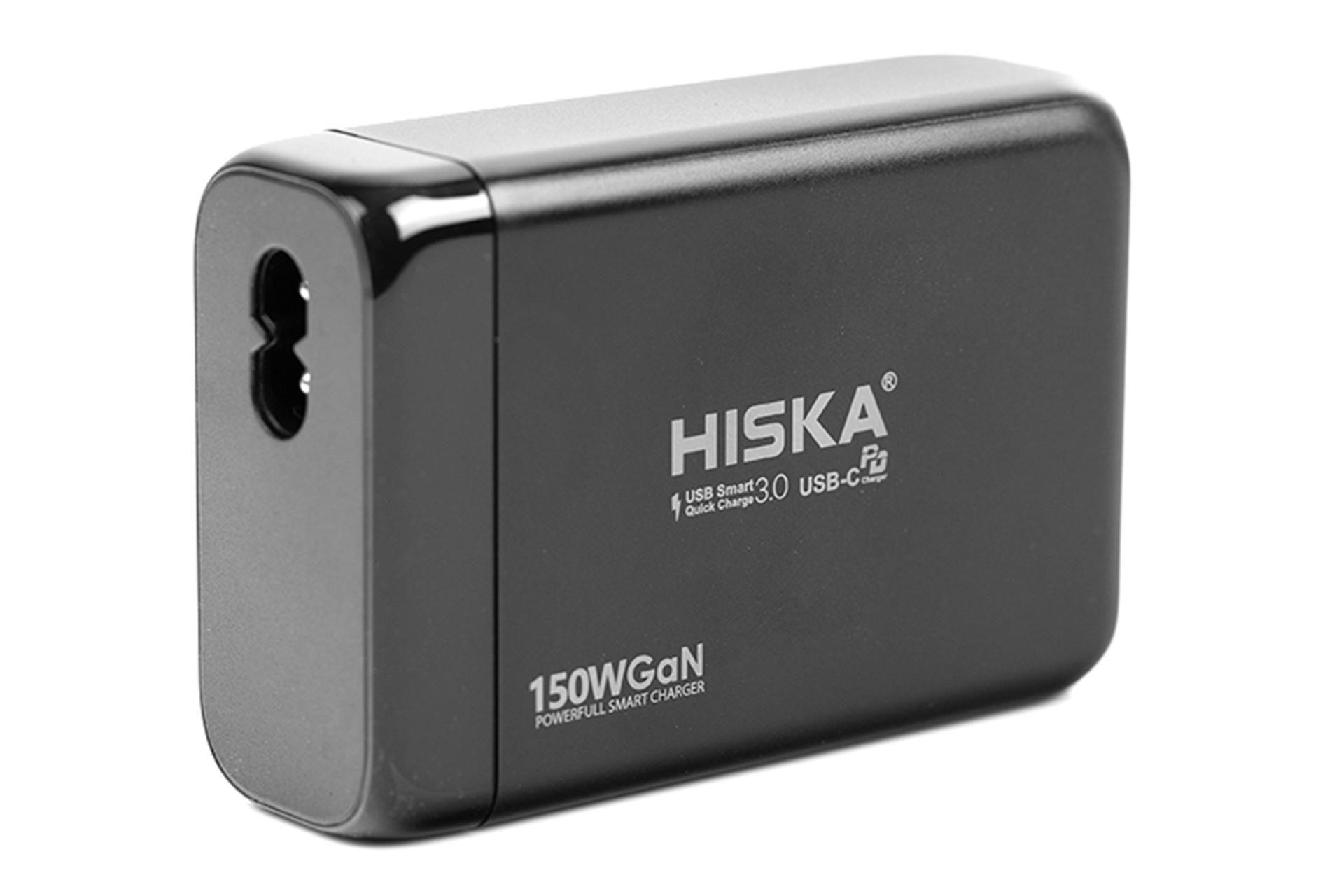 نمایی از پشت شارژر هیسکا مدل-Hiska H-138GaN