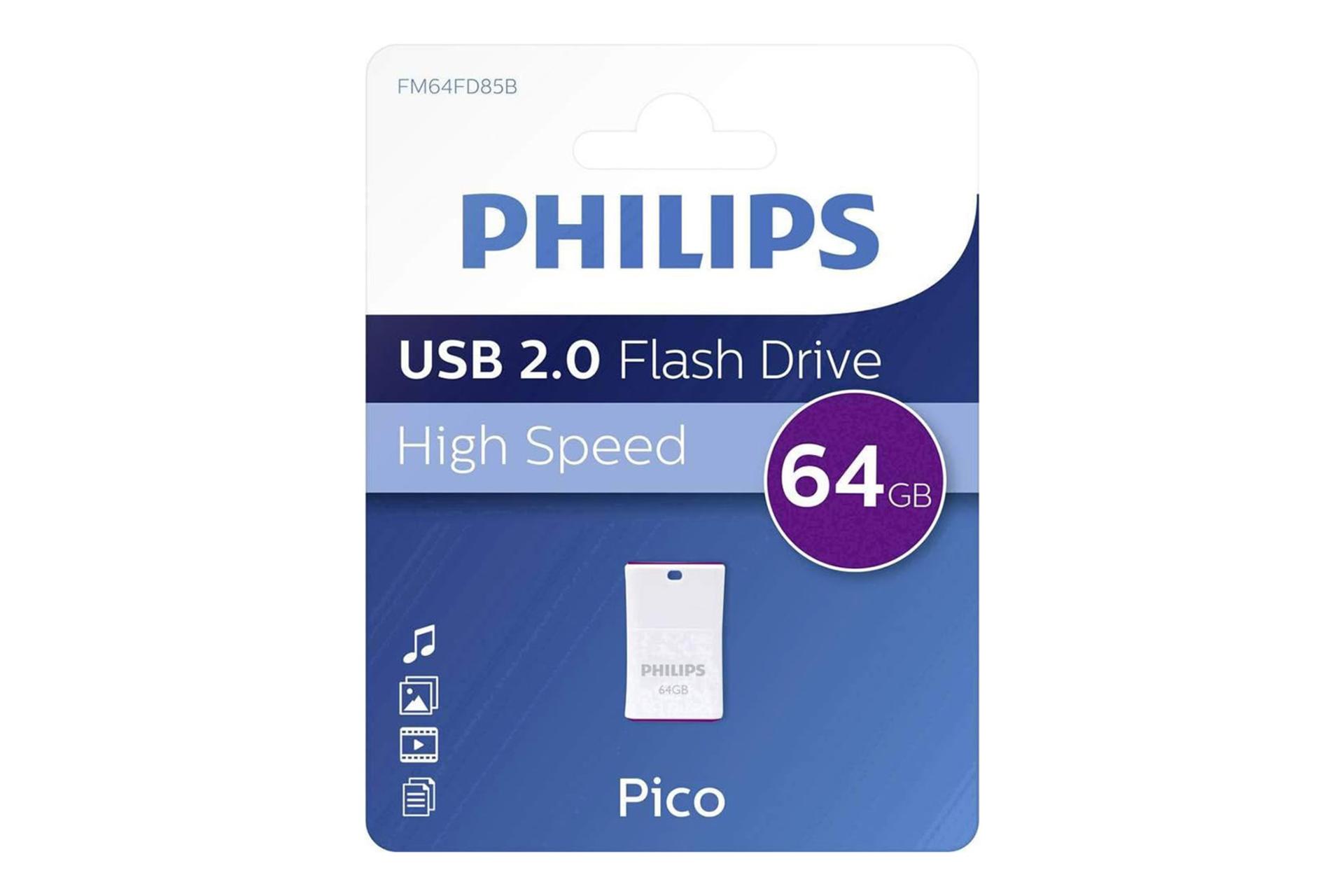 جعبه فلش مموری فیلیپس Philips Pico Edition 2.0 64GB