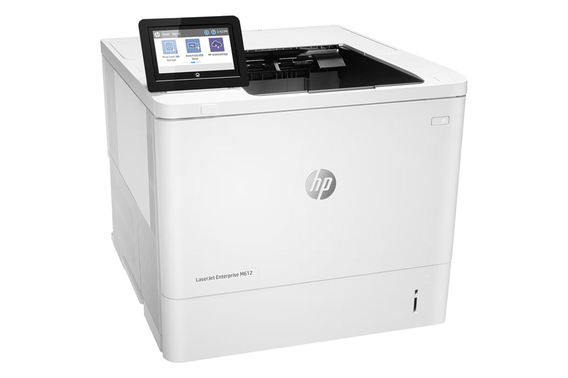 پرینتر اچ پی HP LaserJet Enterprise M612dn نمای چپ
