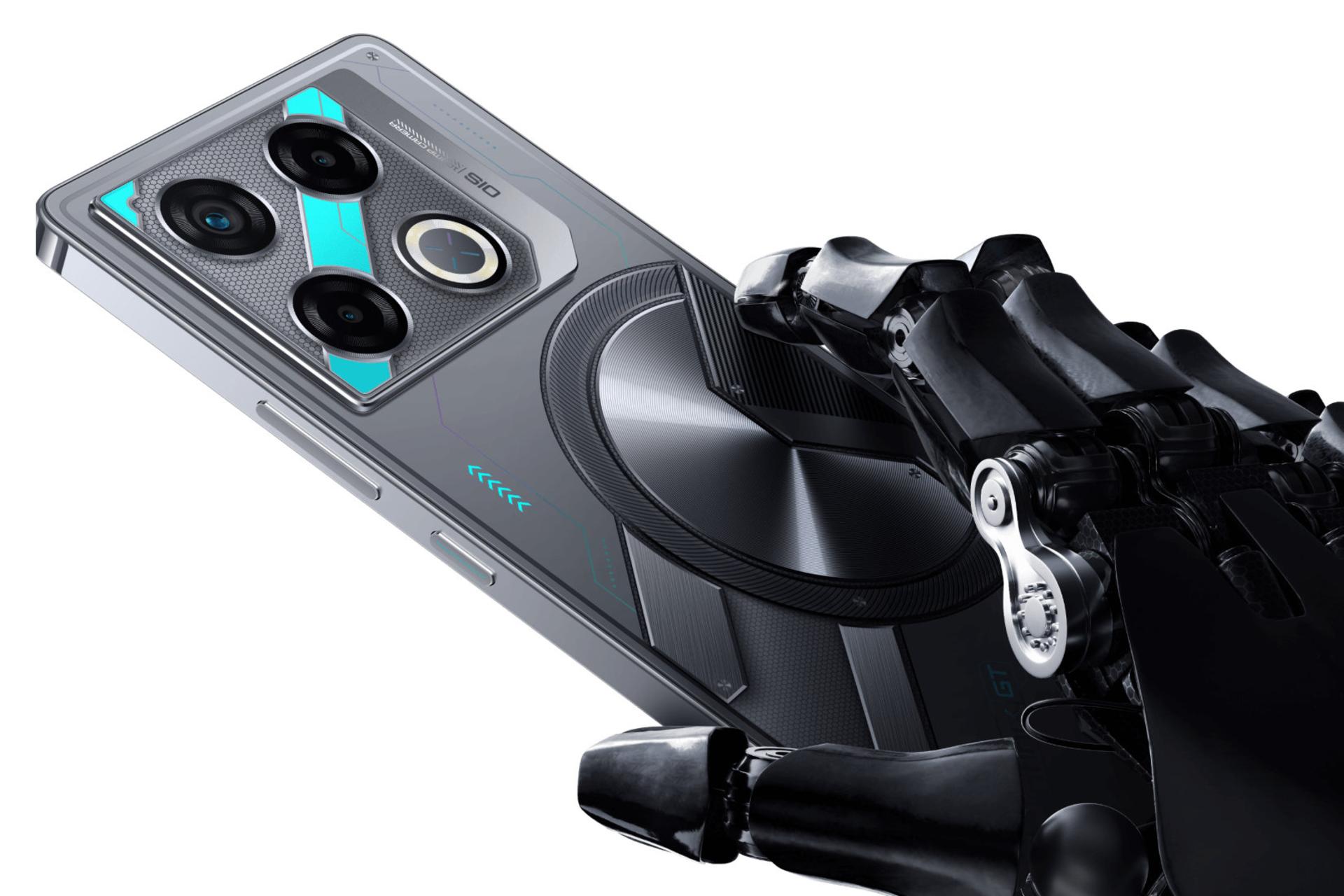 ابعاد گوشی موبایل GT 20 پرو اینفینیکس خاکستری و آبی / Infinix GT 20 Pro