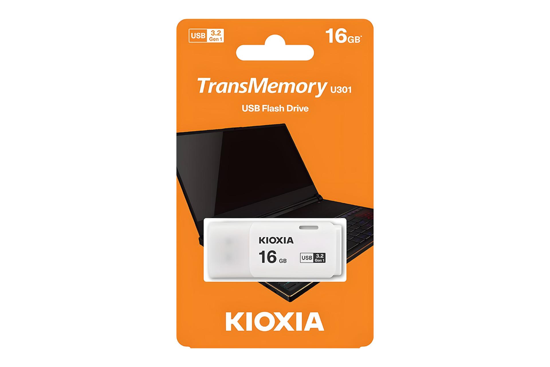 جعبه فلش مموری کیوکسیا Kioxia TransMemory U301 16GB USB 3.2