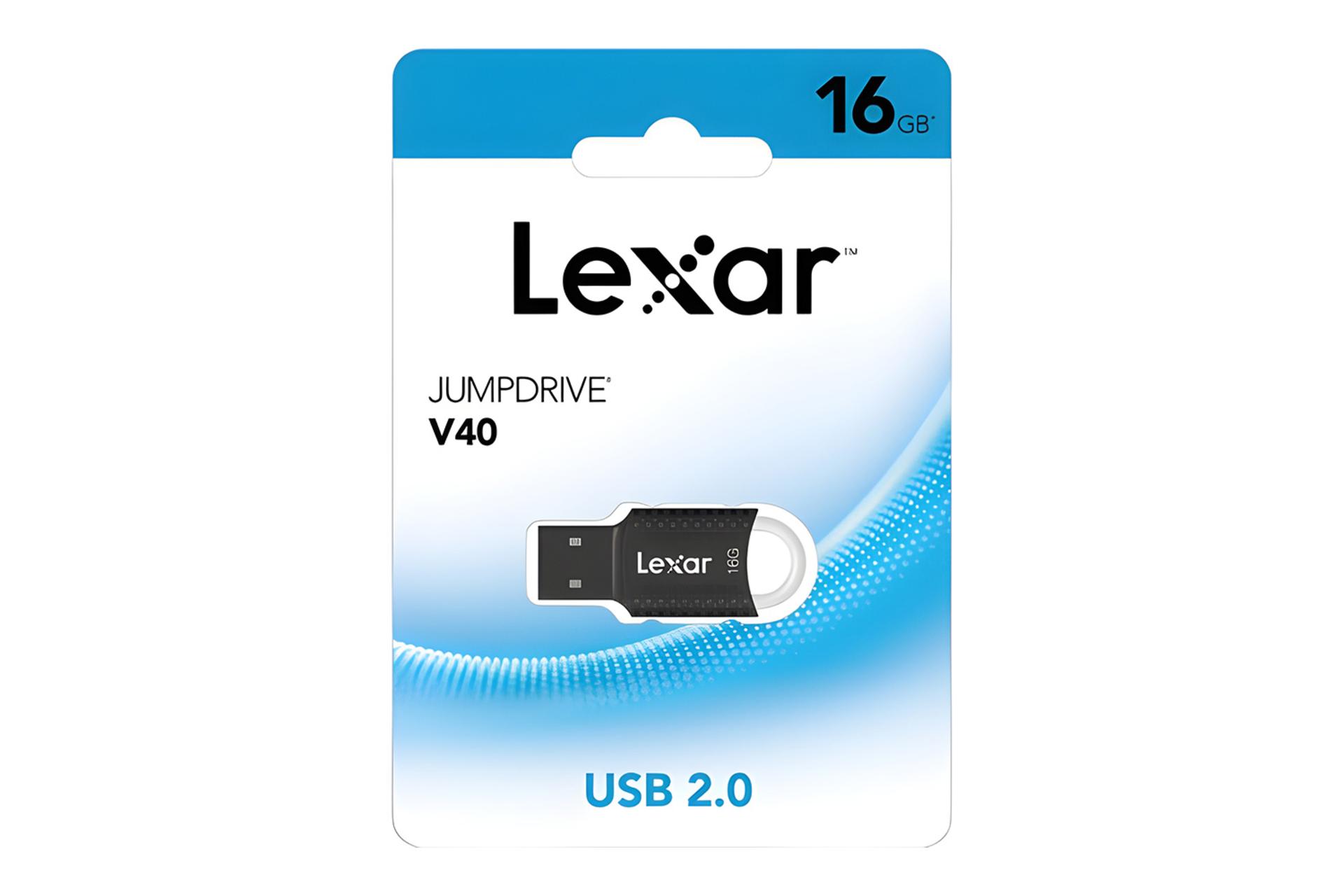 جعبه فلش مموری لکسار Lexar JumpDrive V40 16GB USB 2.0